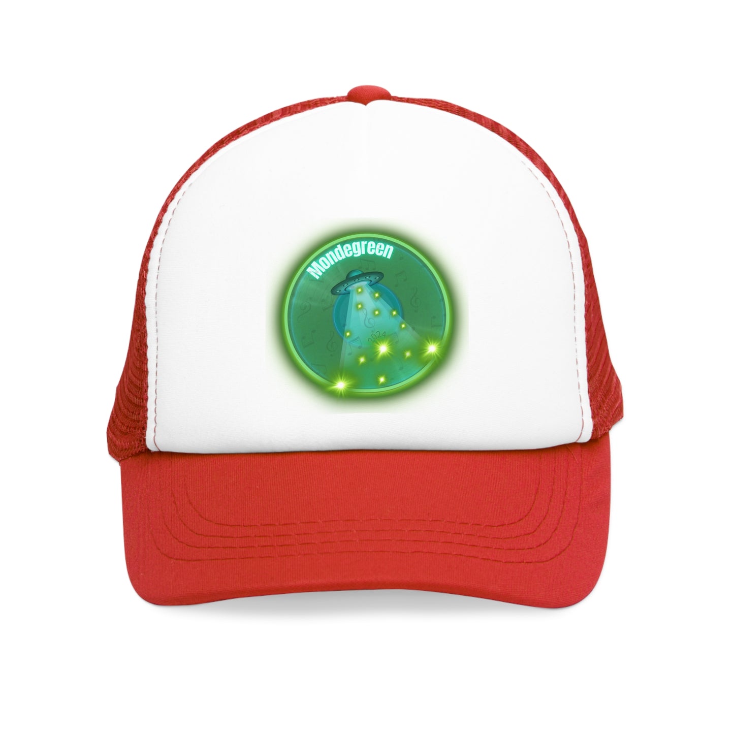 Lumpy Trucker Hat - "The Dover Donut Abduction Story" - variant 1 - green donut