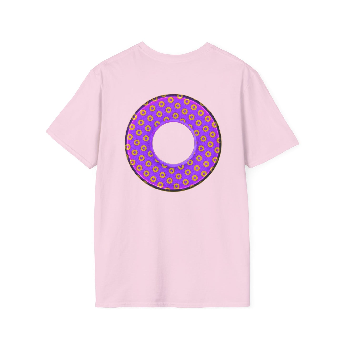 Plain Donuts/Unisex Soft-Style - "Plain Electric Paradoxical Donuts" - bright purple/magenta donuts