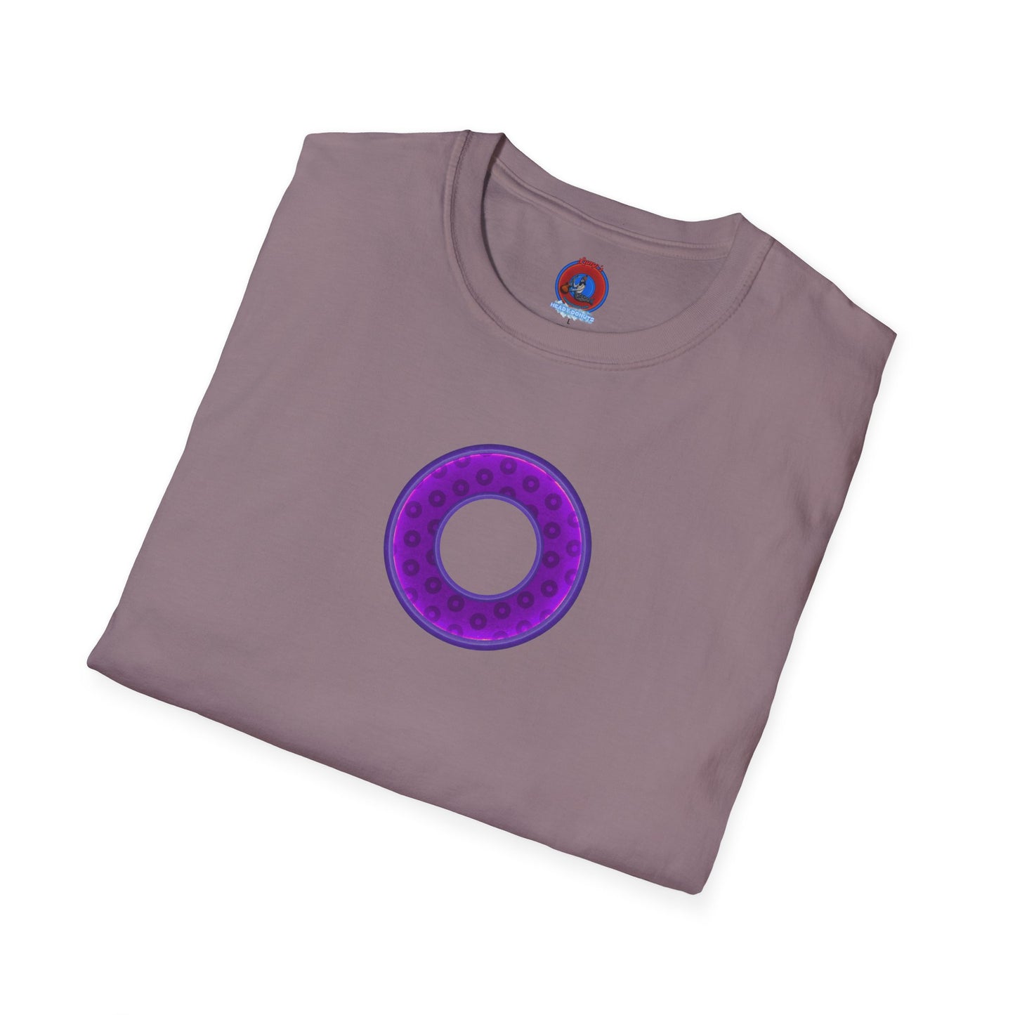 Plain Donuts/Unisex Soft-Style - "Plain Wide Mouthed Paradoxical Donuts" - purple/dark purple donuts