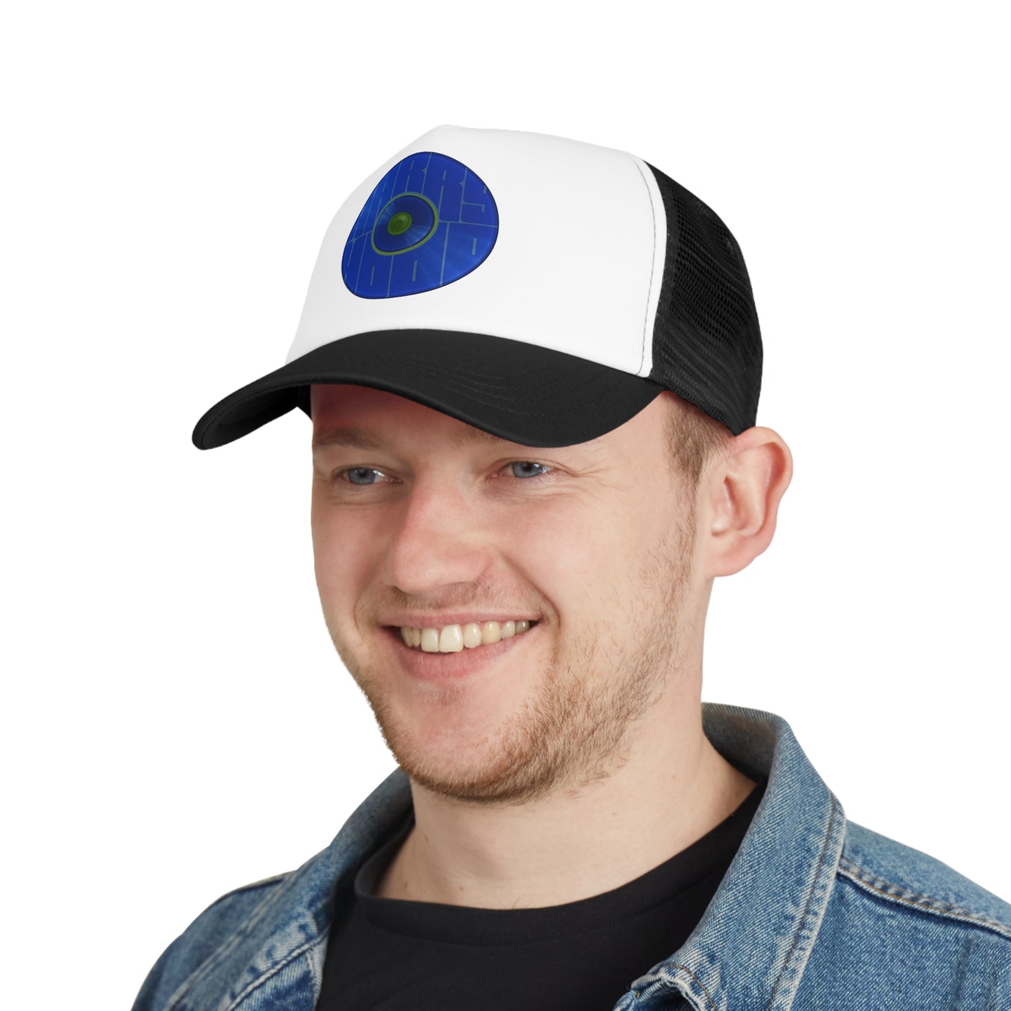 Lumpy Trucker Hat - "Where'd Harry Go? He Left This Hat" - variant 3 - blue donut