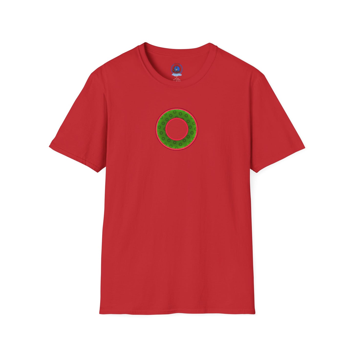 Plain Donuts/Unisex Soft-Style - "Plain Wide Mouthed Paradoxical Donuts" - Irish green/red donuts
