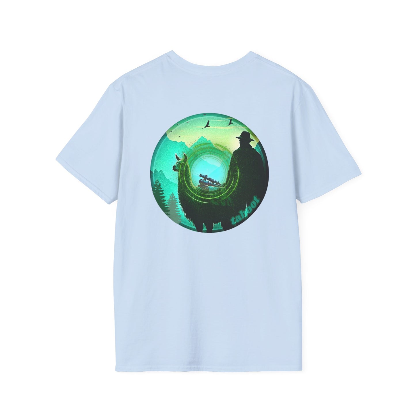 Classic Donut Tee - Unisex Soft-Style - "The Taboo(t) Donut" - green/picture donut