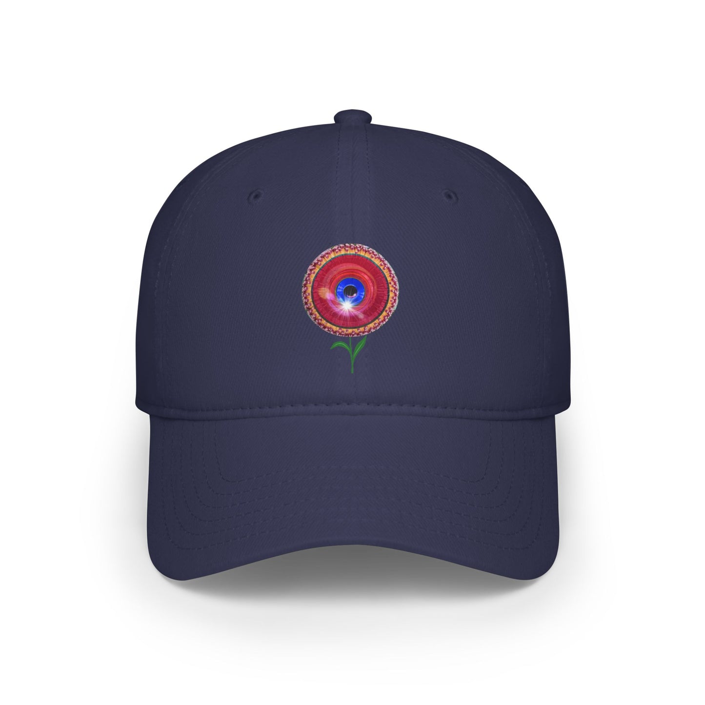 Lumpy Donut Baseball Cap - "Smell the Donuts Outside Cap" - variant 1 - flour donut w/