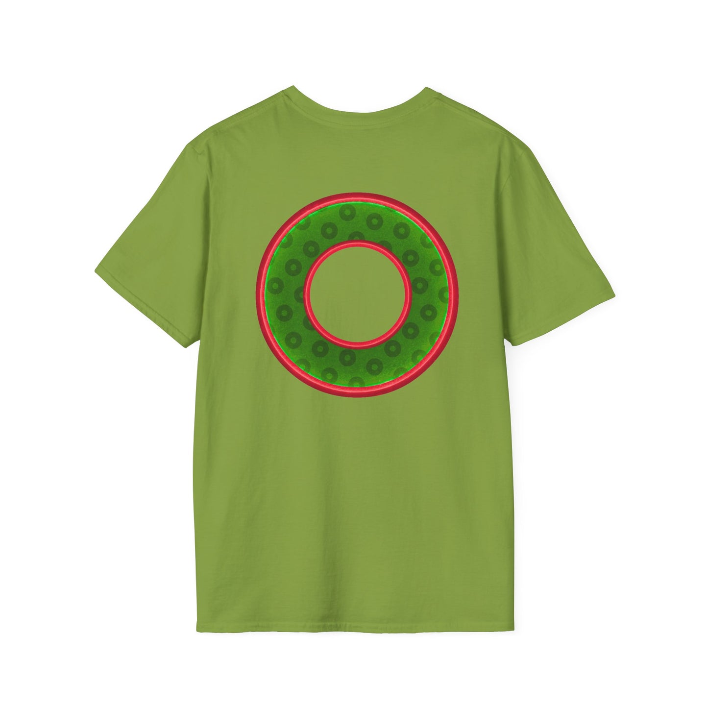 Plain Donuts/Unisex Soft-Style - "Plain Wide Mouthed Paradoxical Donuts" - Irish green/red donuts