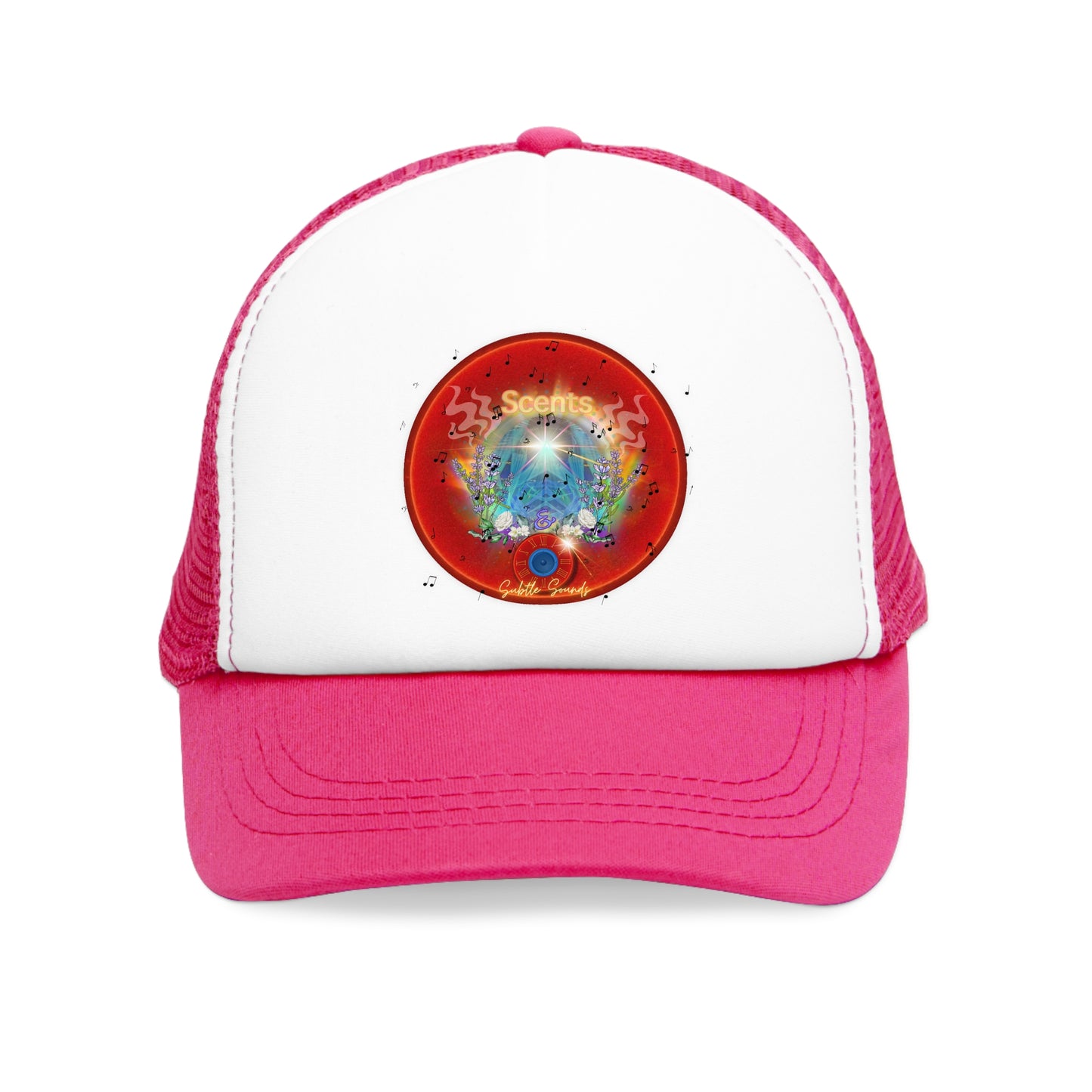 Lumpy Trucker Hat - "A View of a Hat that You Love" - red donut