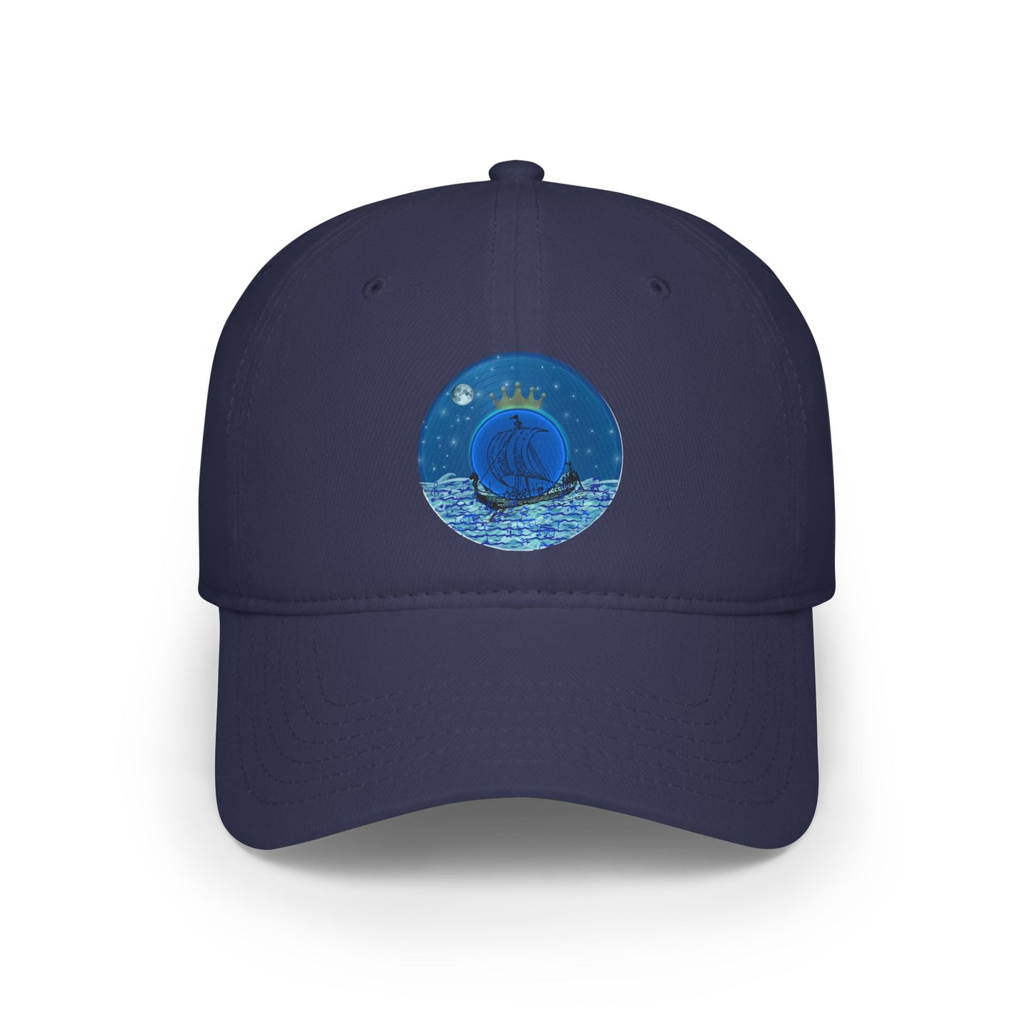 Lumpy Donut Baseball Cap - "The Official Donut of the Prince" - blue vivid donut w/