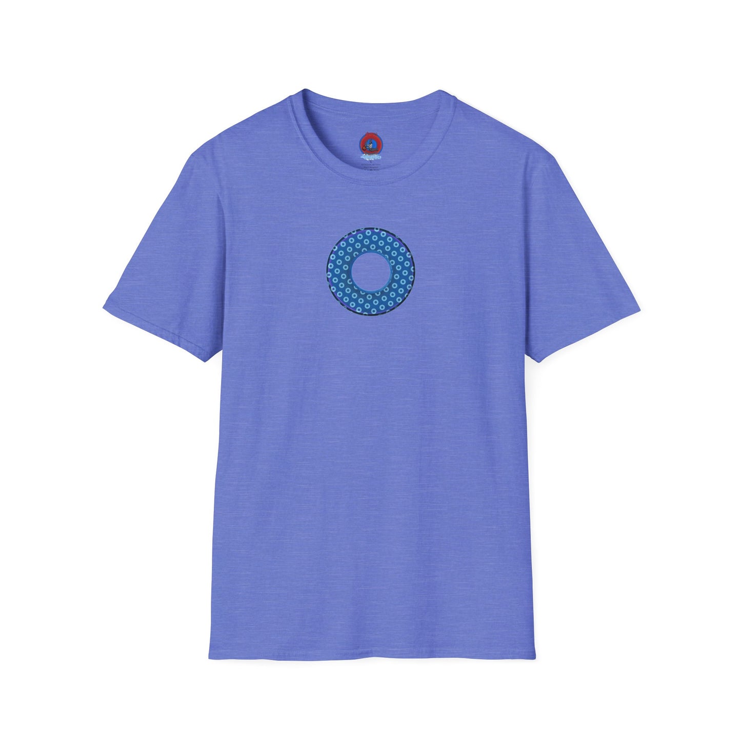 Plain Donuts/Unisex Soft-Style - "Plain Electric Paradoxical Donuts" - light blue/dark blue donuts
