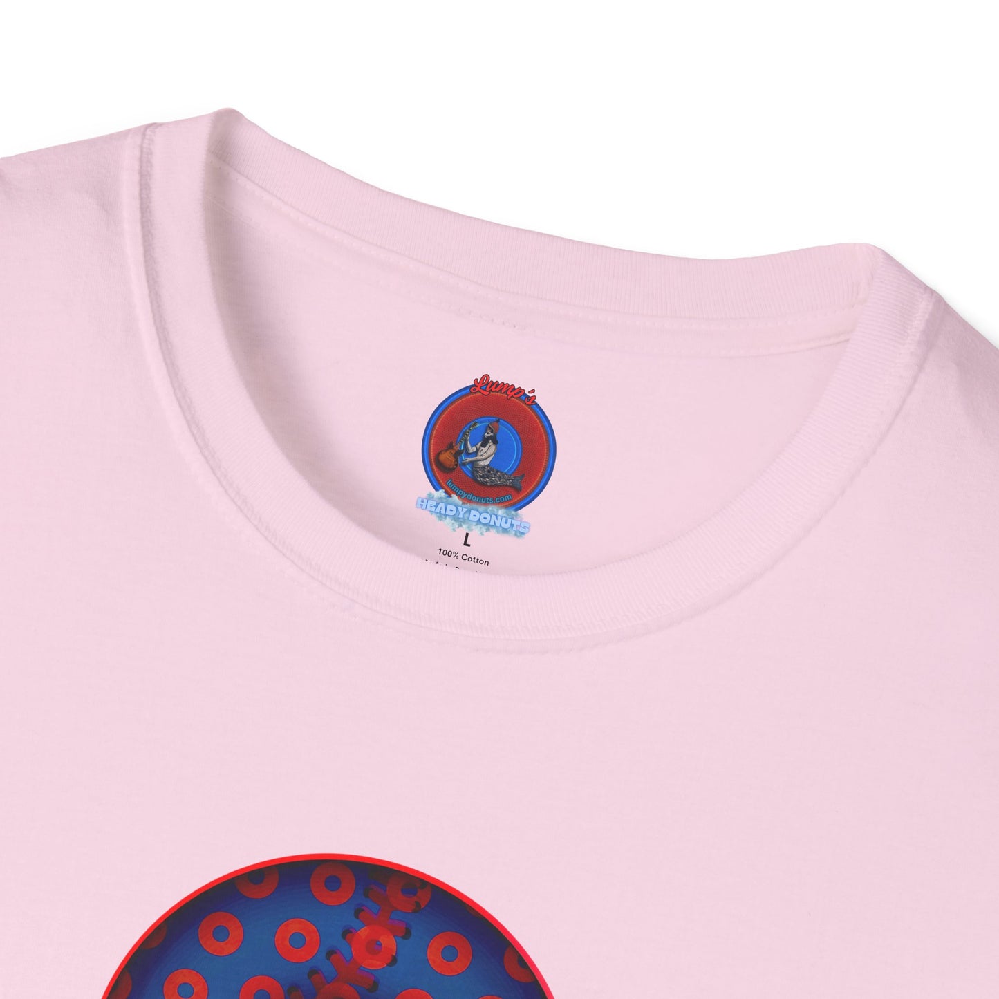 Classic Donut Tee - Unisex Soft-Style - "Phenway Ballpark Donuts" - vivid baseball paradox donut - variant 5