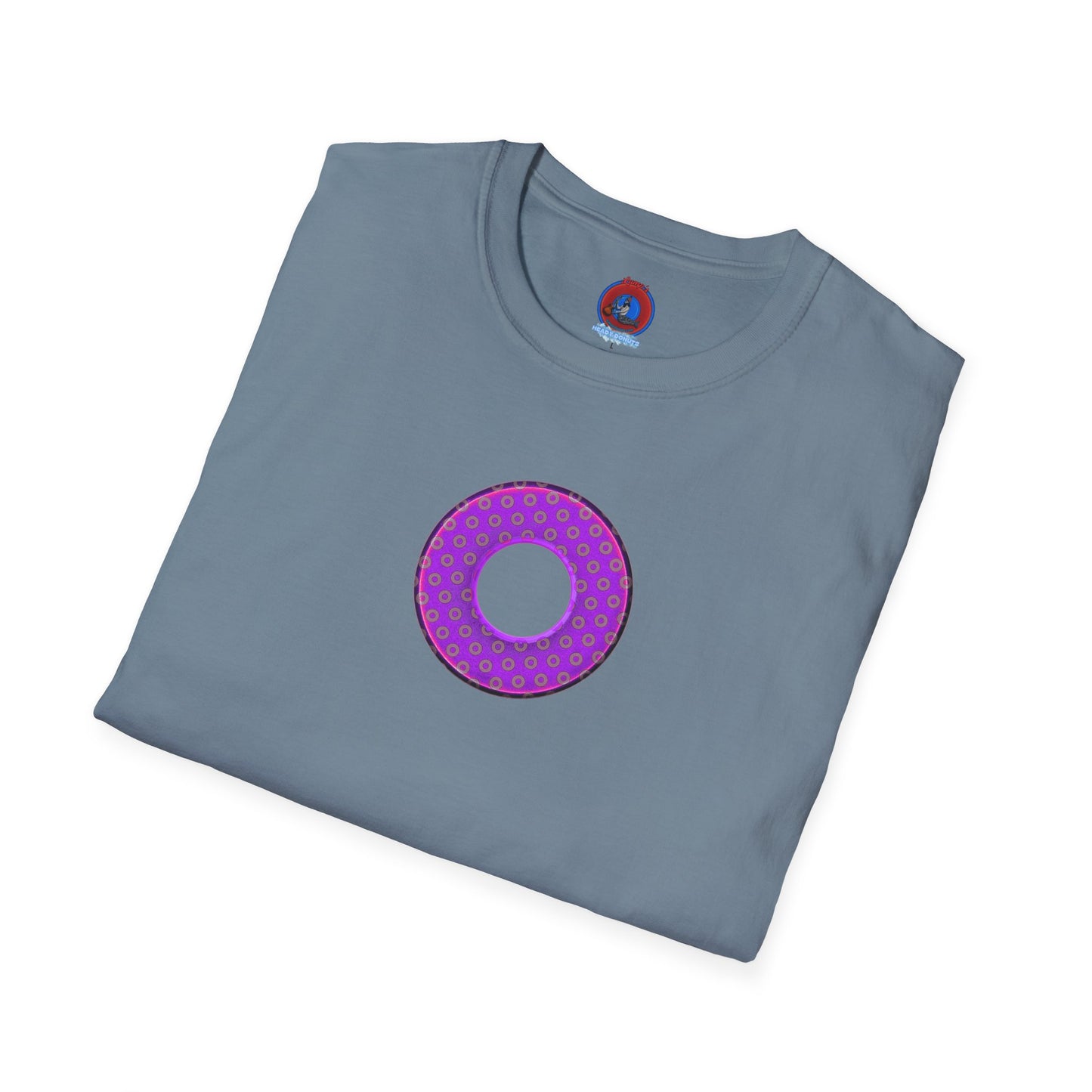 Plain Donuts/Unisex Soft-Style - "Plain Electric Paradoxical Donuts" - purple/mauve donuts