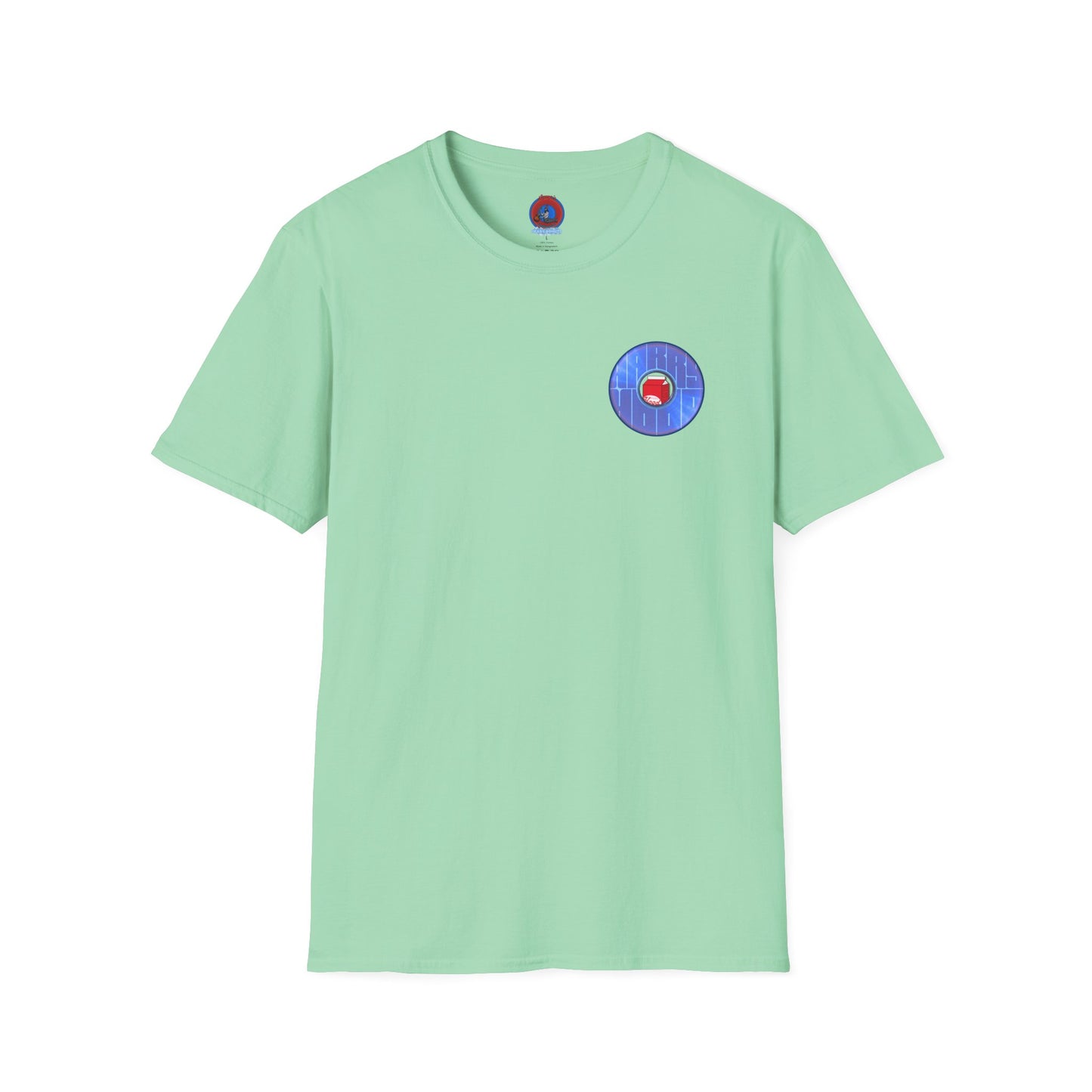 Classic Donut Tee - Unisex Soft-Style - "Harry Left His Shirt" - series 1.0  - variant 3 - purple/blue donut