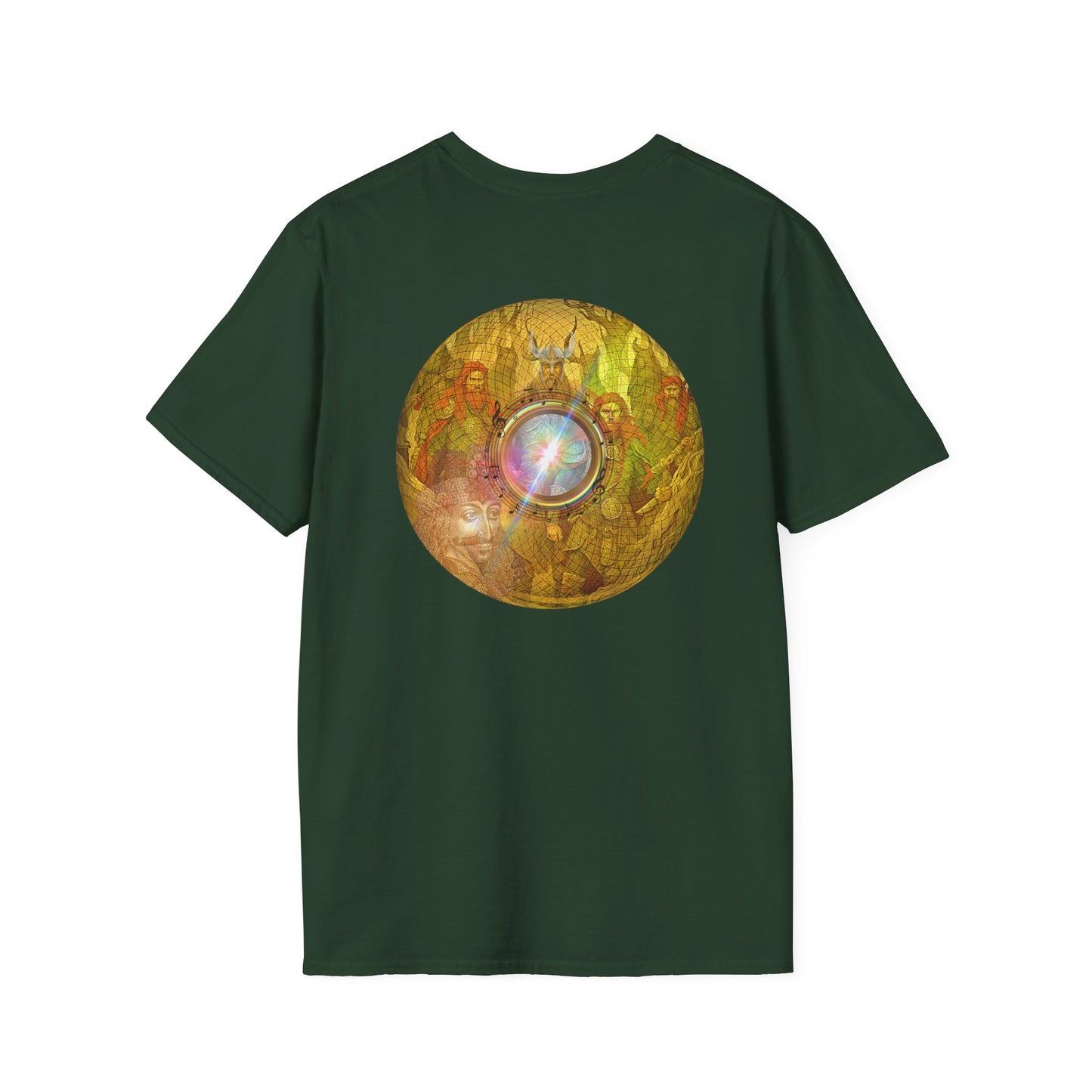 Classic Donut Tee - Unisex Soft-Style - "Vlad's Royal Donut Stash" - golden symmetrical donut