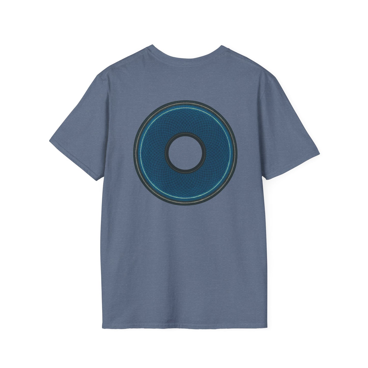 Classic Donut Tee - Unisex Soft-Style - "Symmetry Donut" - series 1.0 - blue/black donut