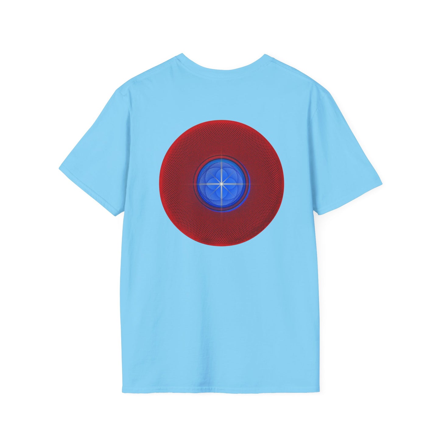 Classic Donut Tee - Unisex Soft-Style - "The Geometrical Donut" - series 1.0 - red donut