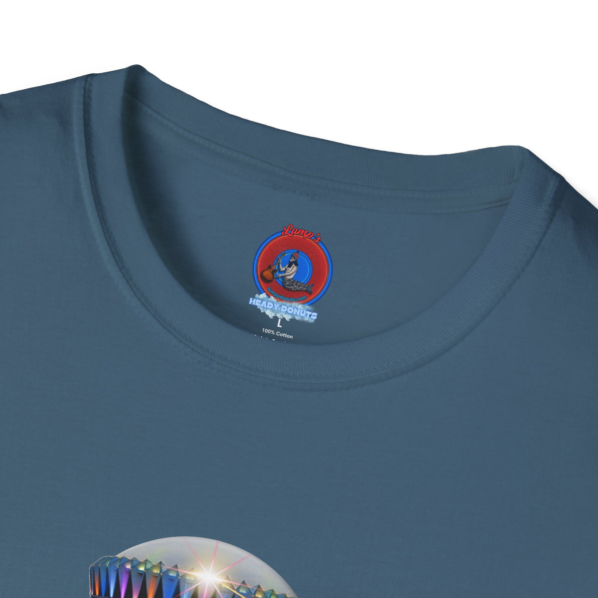 Classic Donut Tee - Unisex Soft-Style - "Donuts now Served on the Mothership" - series 1.0  - variant 6  - tractor-beamed donut