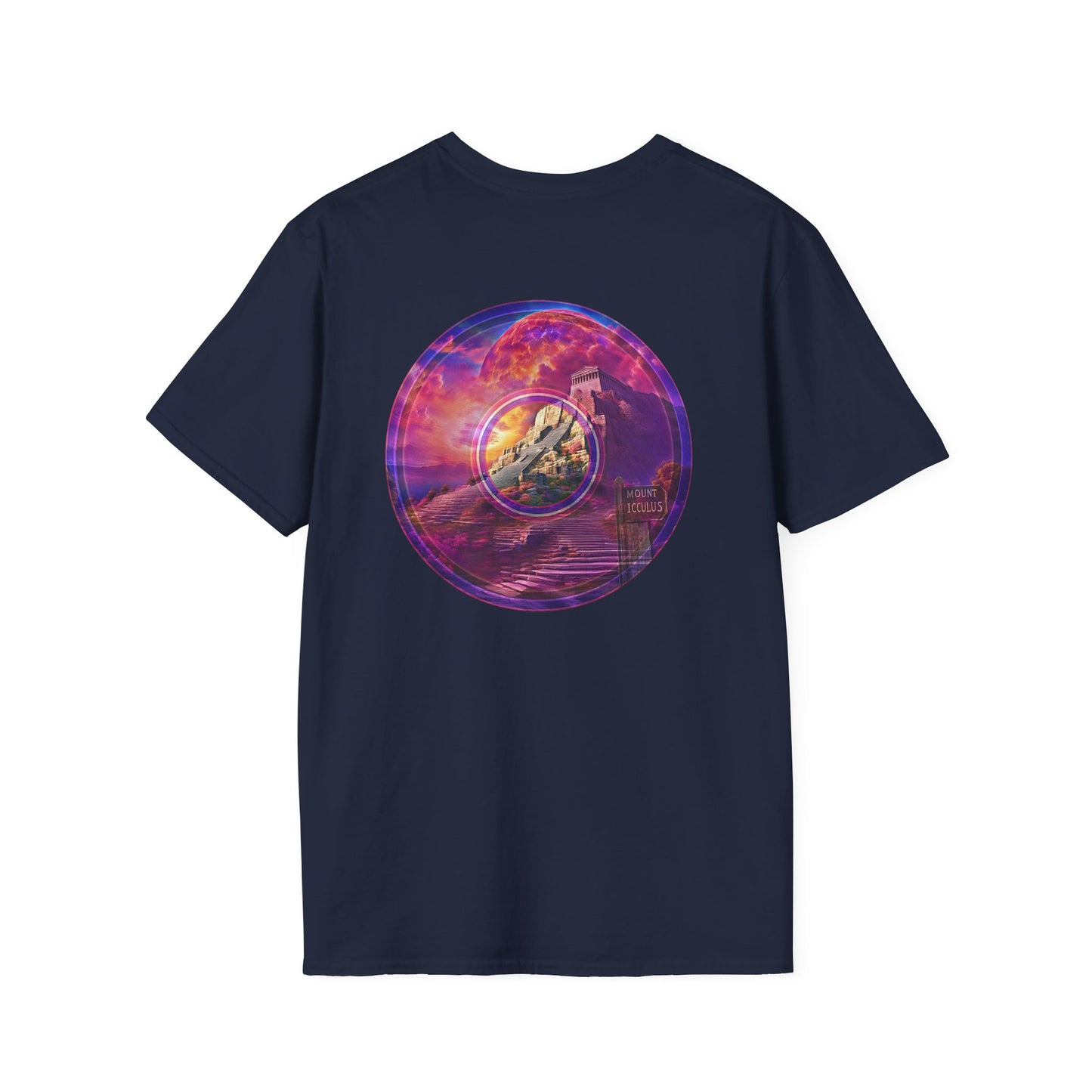 Classic Donut Tee - Unisex Soft-Style - "Icculus's Mountain Donuts " - series 1.0  - purple-ish donut