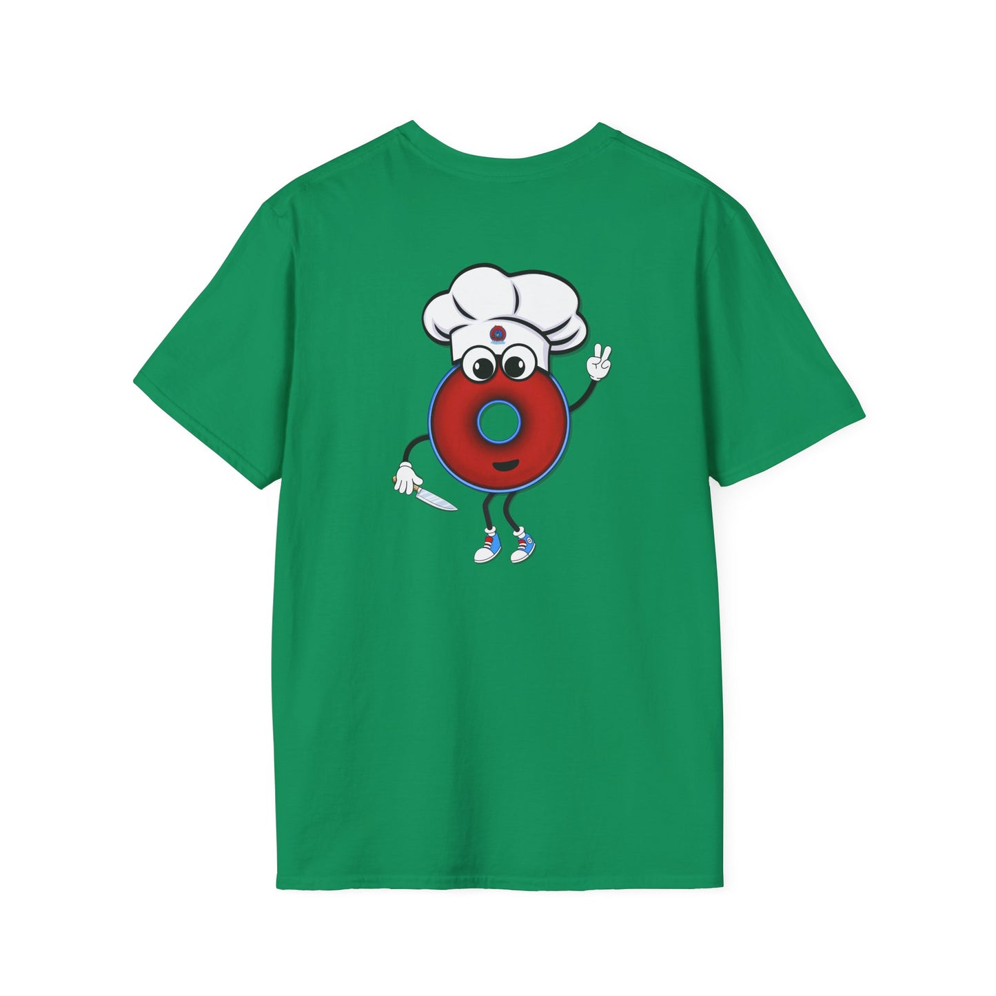 Classic Donut Tee - Unisex Soft-Style - "My Phriend the Donut" - plump vivid red donut