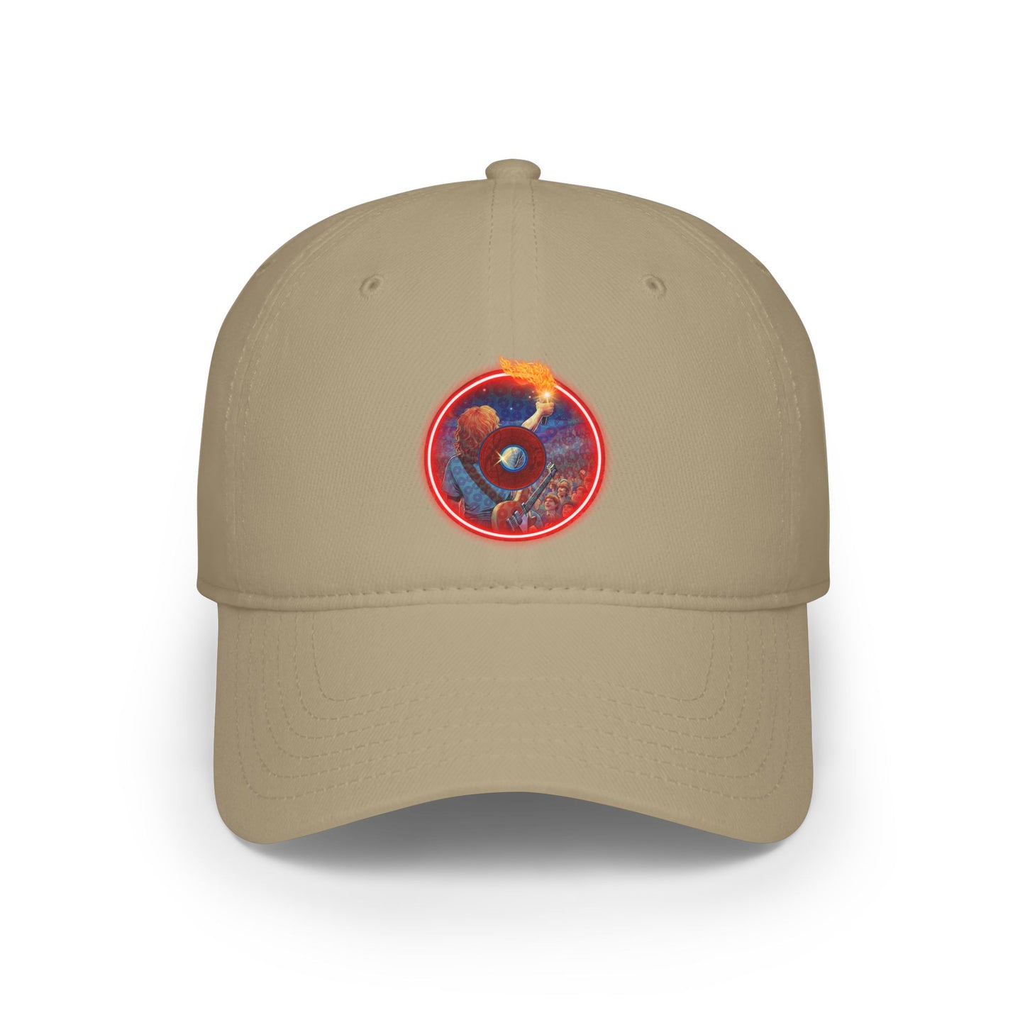 Lumpy Donut Baseball Cap - "Torchbearer's Donut" - pic donut w/