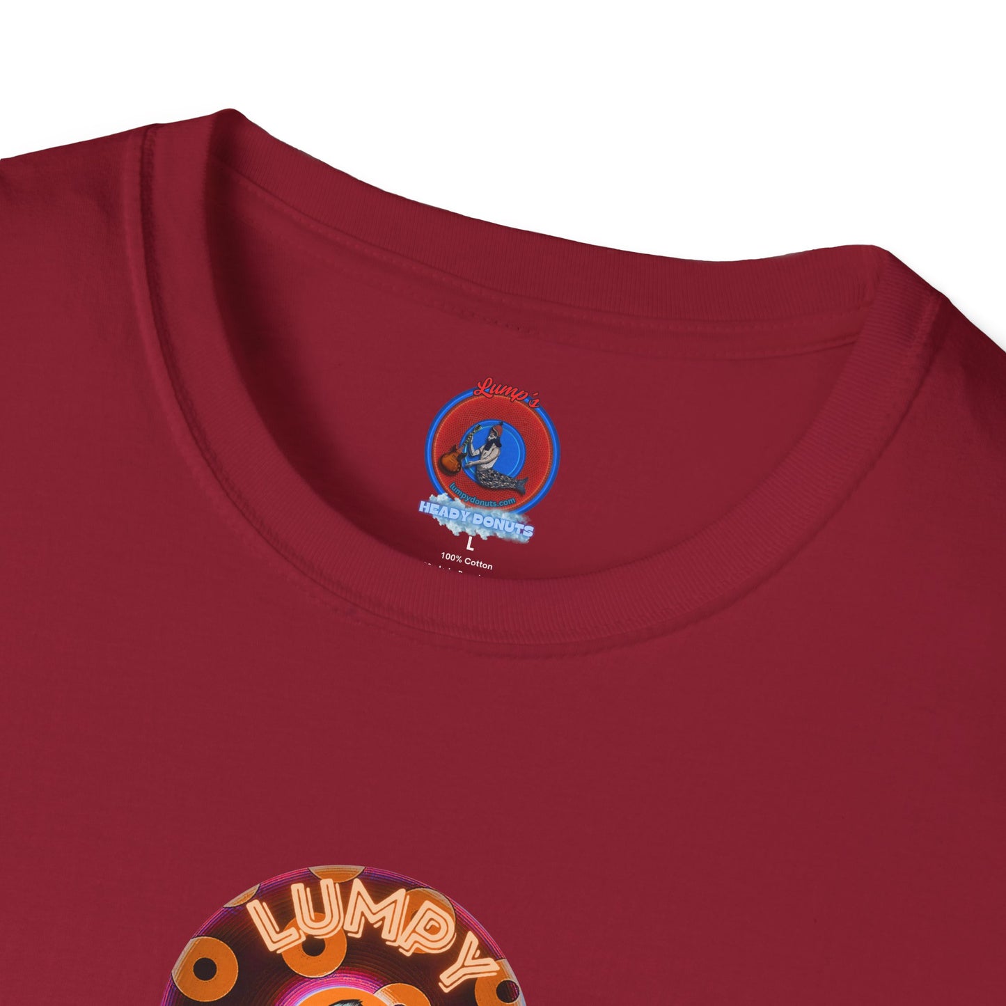 Coffee Traders Tee - Unisex Soft-Style - "Columbia House CDs " - paradoxical donut - 2 - logo front/coffee back
