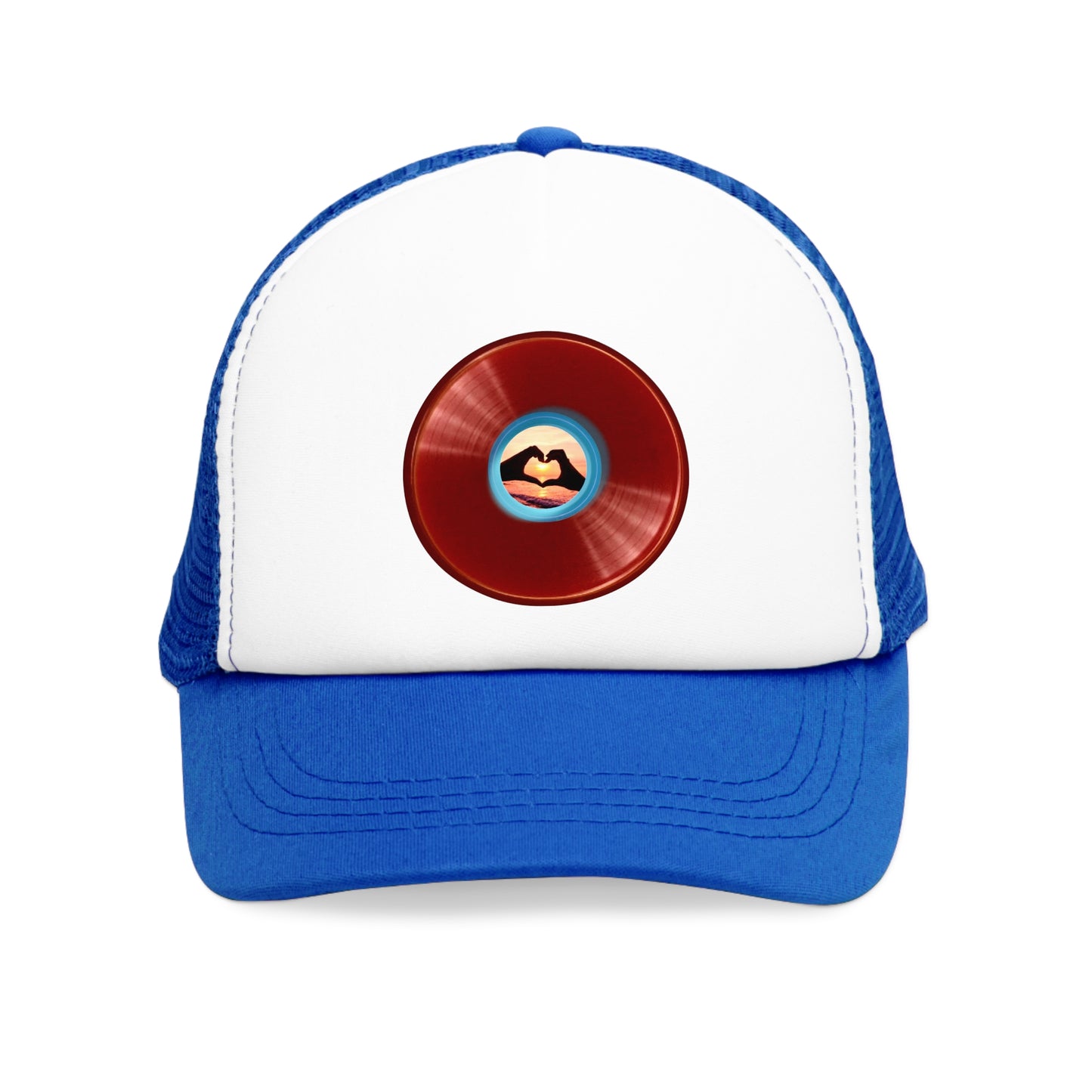 Lumpy Trucker Hat - "Wasted Donuts" - variant 1 - red donut