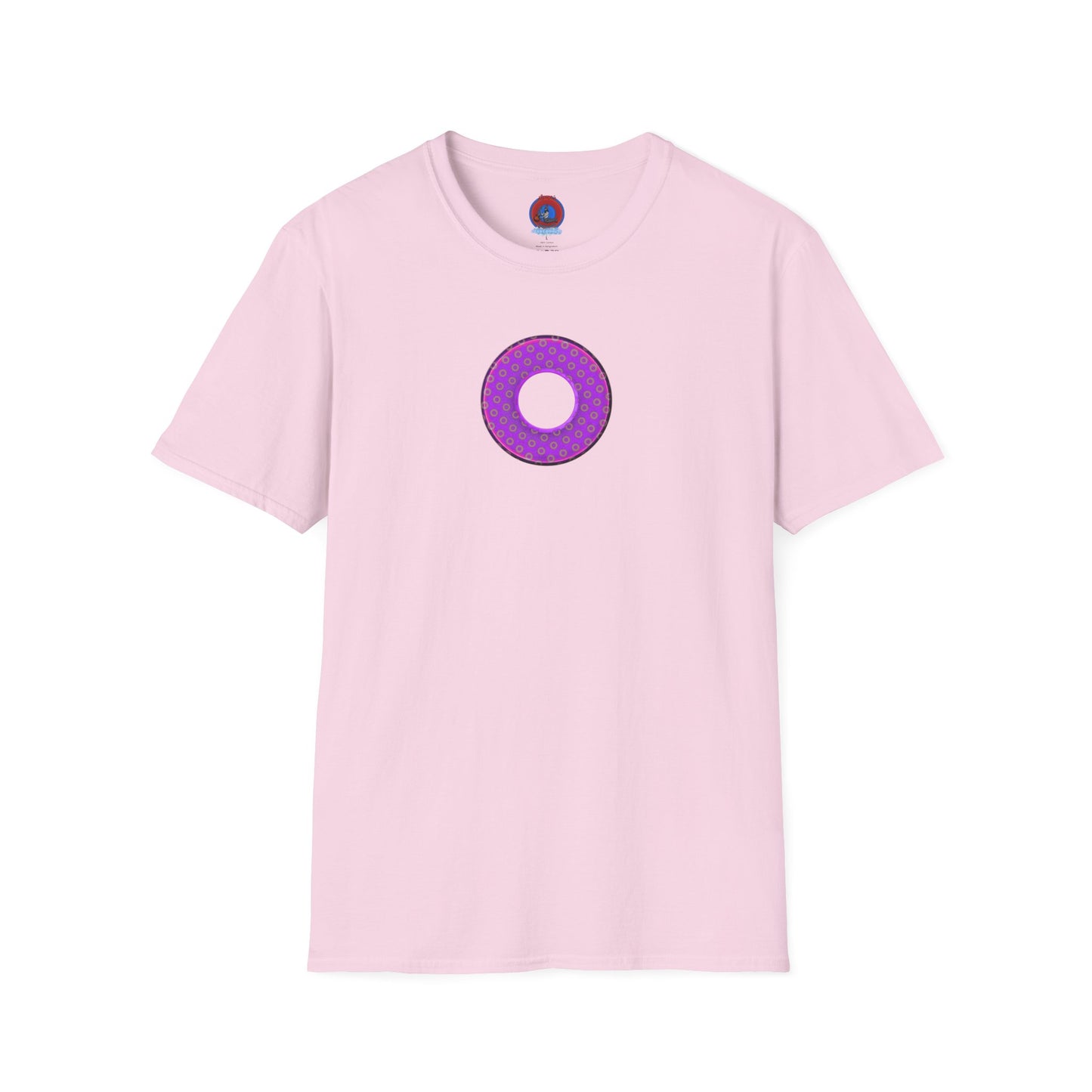 Plain Donuts/Unisex Soft-Style - "Plain Electric Paradoxical Donuts" - purple/mauve donuts