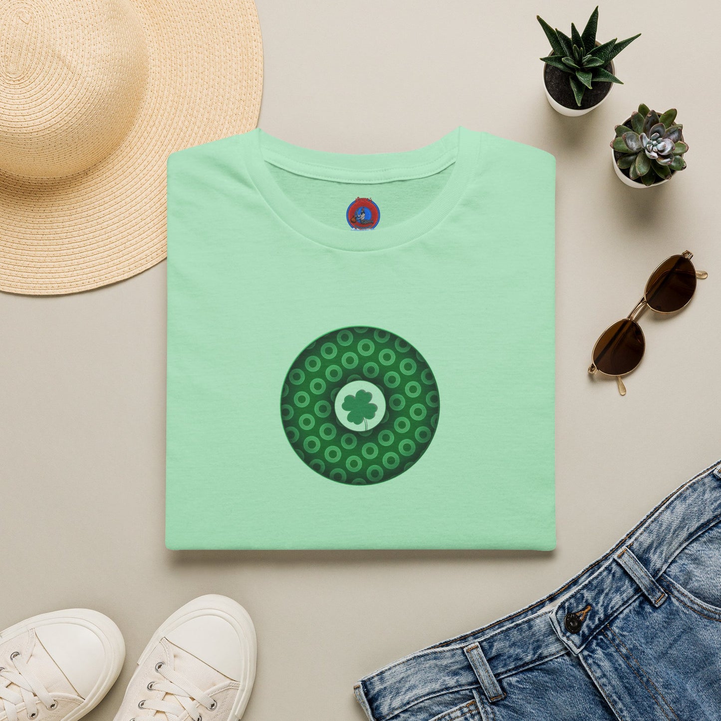 Classic Donut Tee - Unisex Soft-Style - "Patron Saint of Donuts" - St. Patrick's Day Donut - holiday edition - variant 1