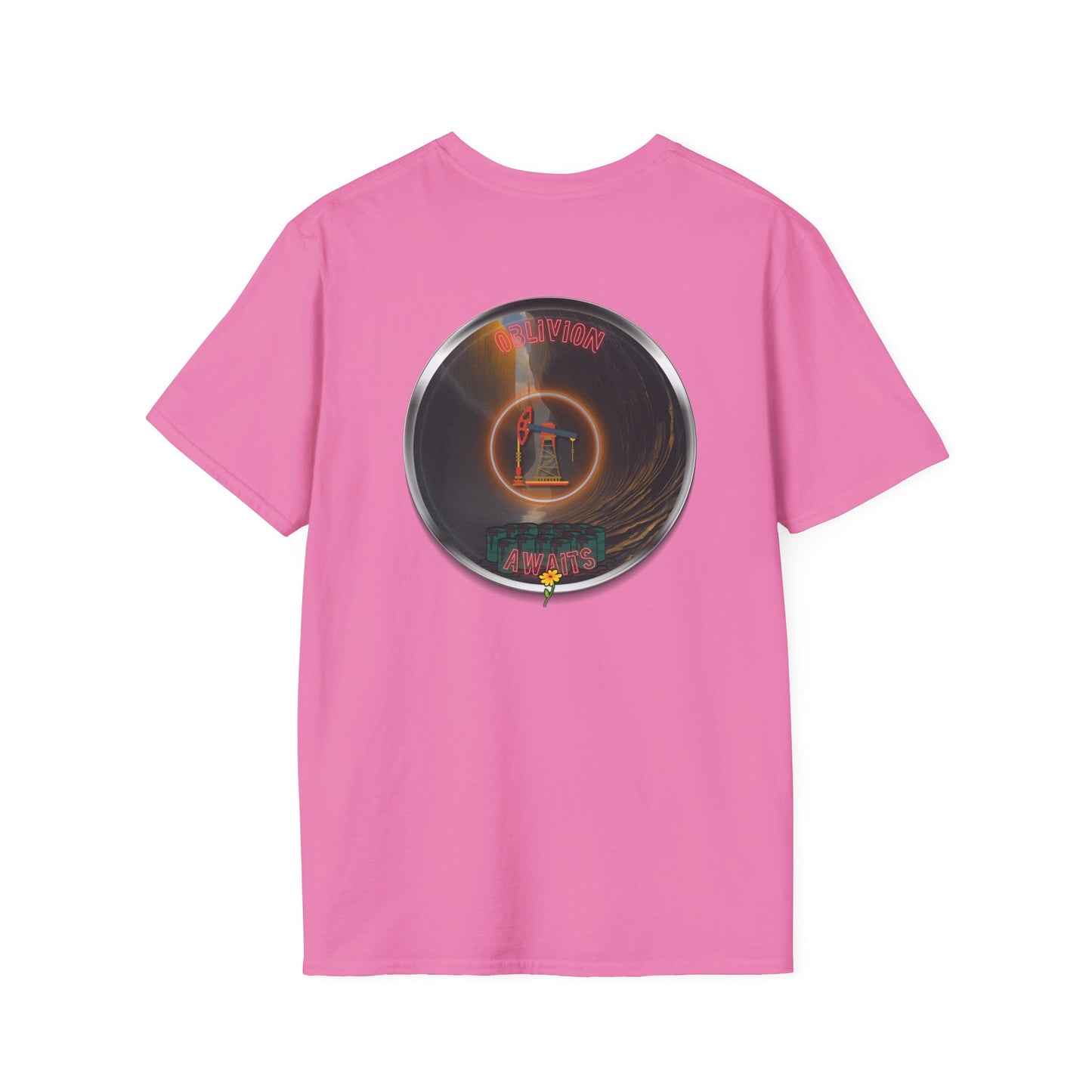 Classic Donut Tee - Unisex Soft-Style - "Donut Splashed in Oil" - picture donut [*charitable donut]