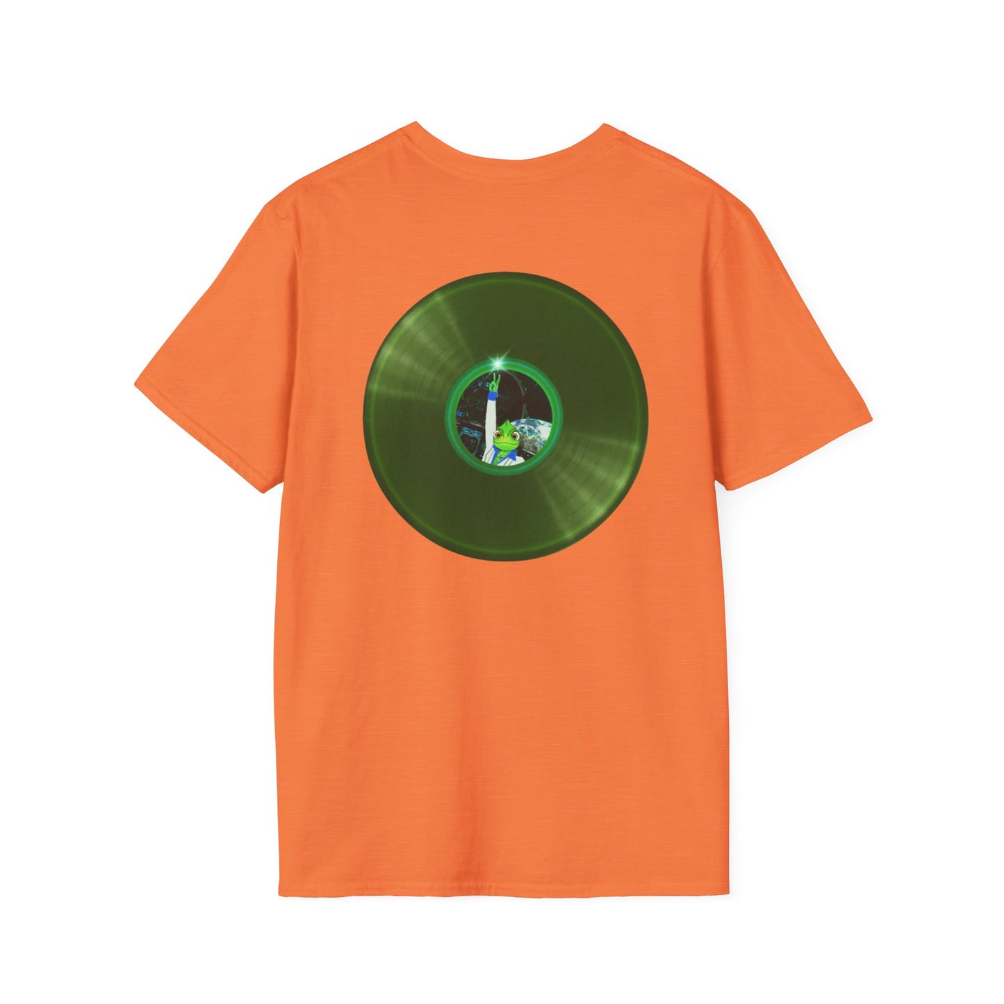 Classic Donut Tee - Unisex Soft-Style - "Rutherford's Staying Alive" - series 1.0 - variant 2 - green donut