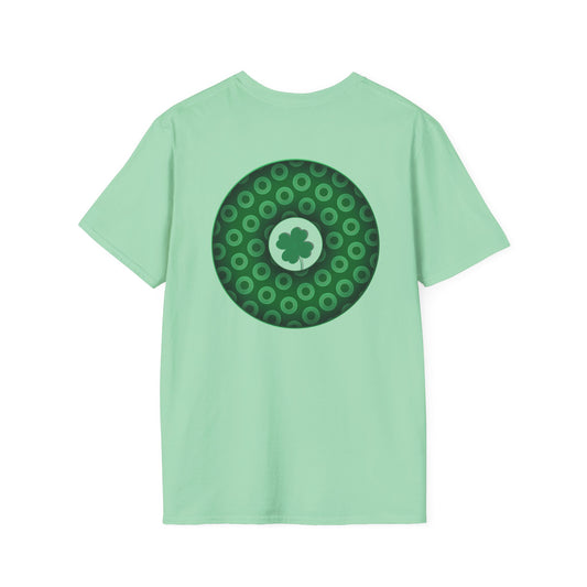 Classic Donut Tee - Unisex Soft-Style - "Patron Saint of Donuts" - St. Patrick's Day Donut - holiday edition - variant 1