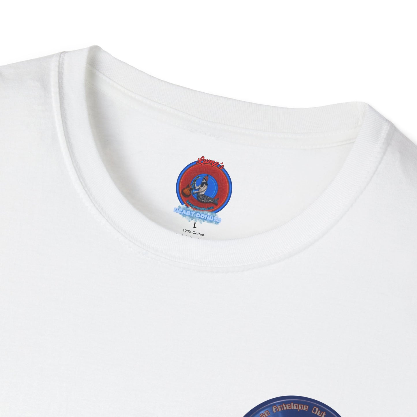 Classic Donut Tee - Unisex Soft-Style - "Marco's Preferred Donut" - series 1.0 - blue donut