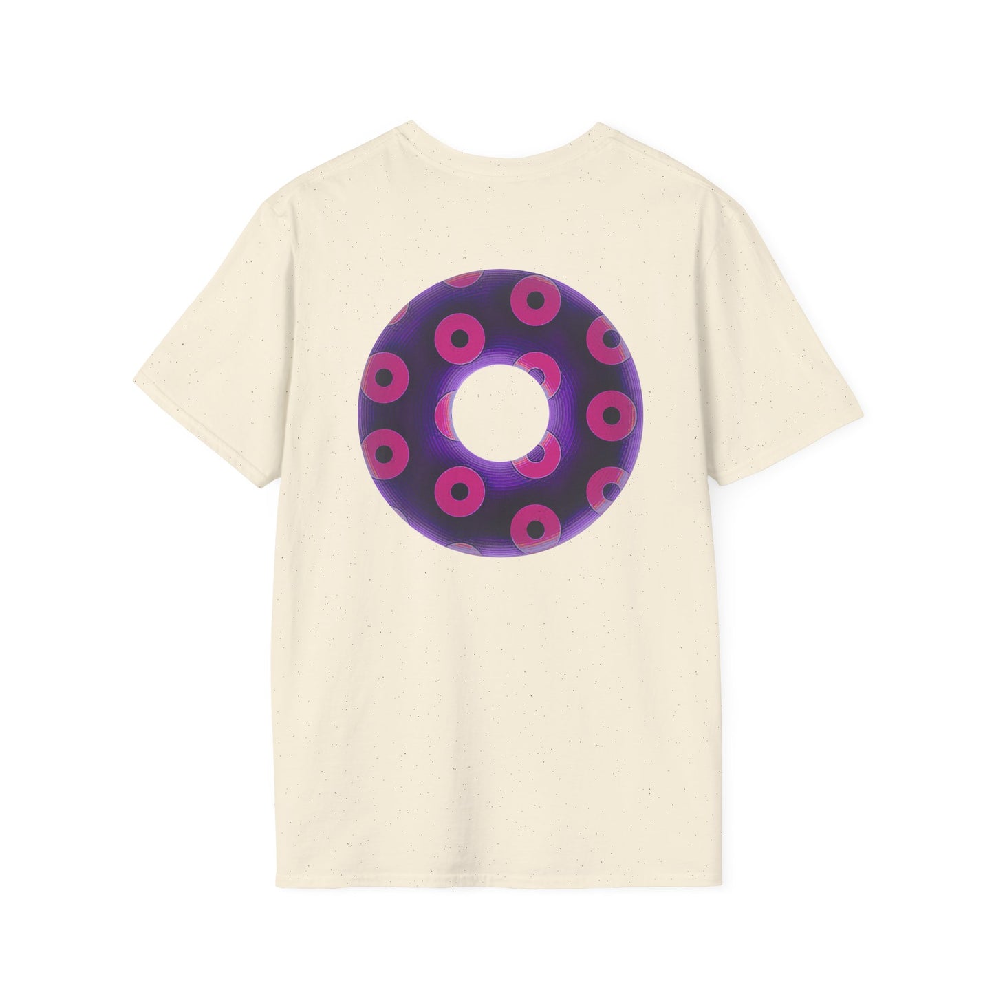 Plain Donuts/Unisex Soft-Style - "Plain Blimpy Paradoxical Donuts" - dark purple/bright magenta donuts
