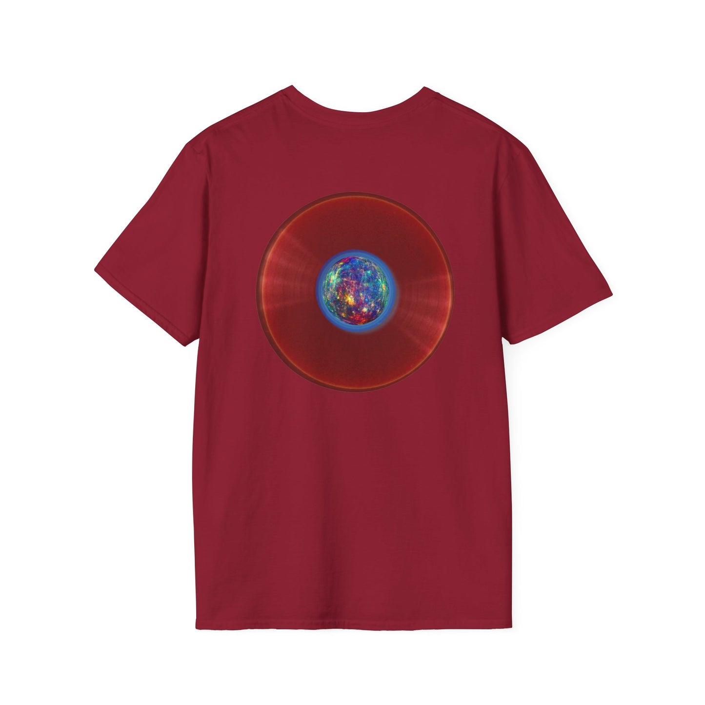 Classic Donut Tee - Unisex Soft-Style - "Donuts of the Gods" - series 1.0 - variant 1 - red donut