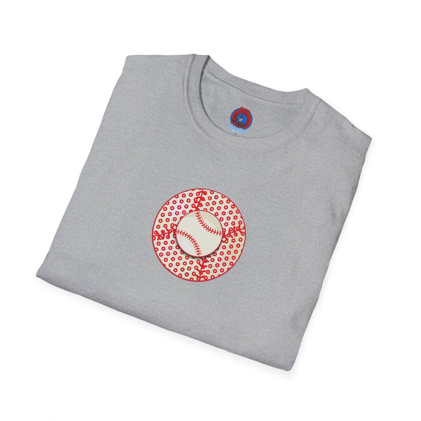 Classic Donut Tee - Unisex Soft-Style - "Phenway Ballpark Donuts" - baseball paradox donut - variant 3