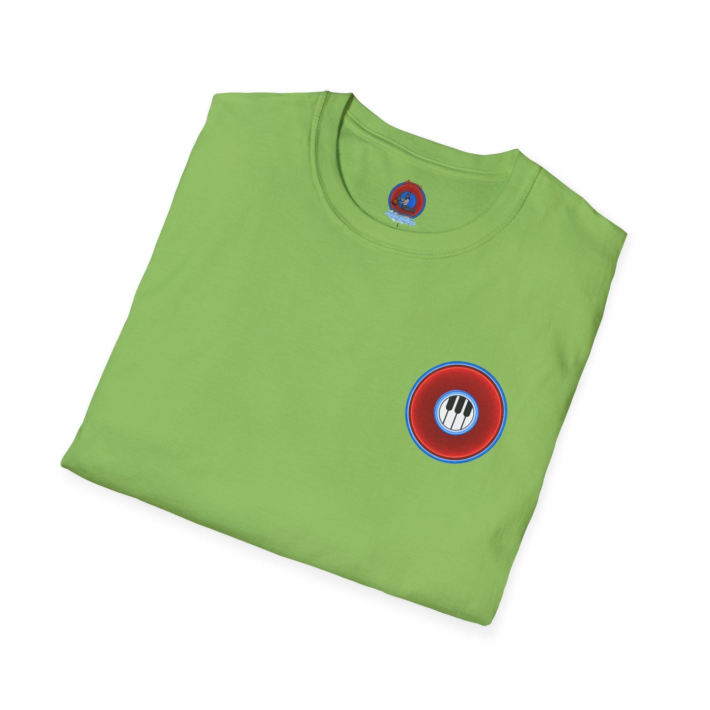 Classic Donut Tee - Unisex Soft-Style - "Rage Side Donut" - vivid red donut - variant 1