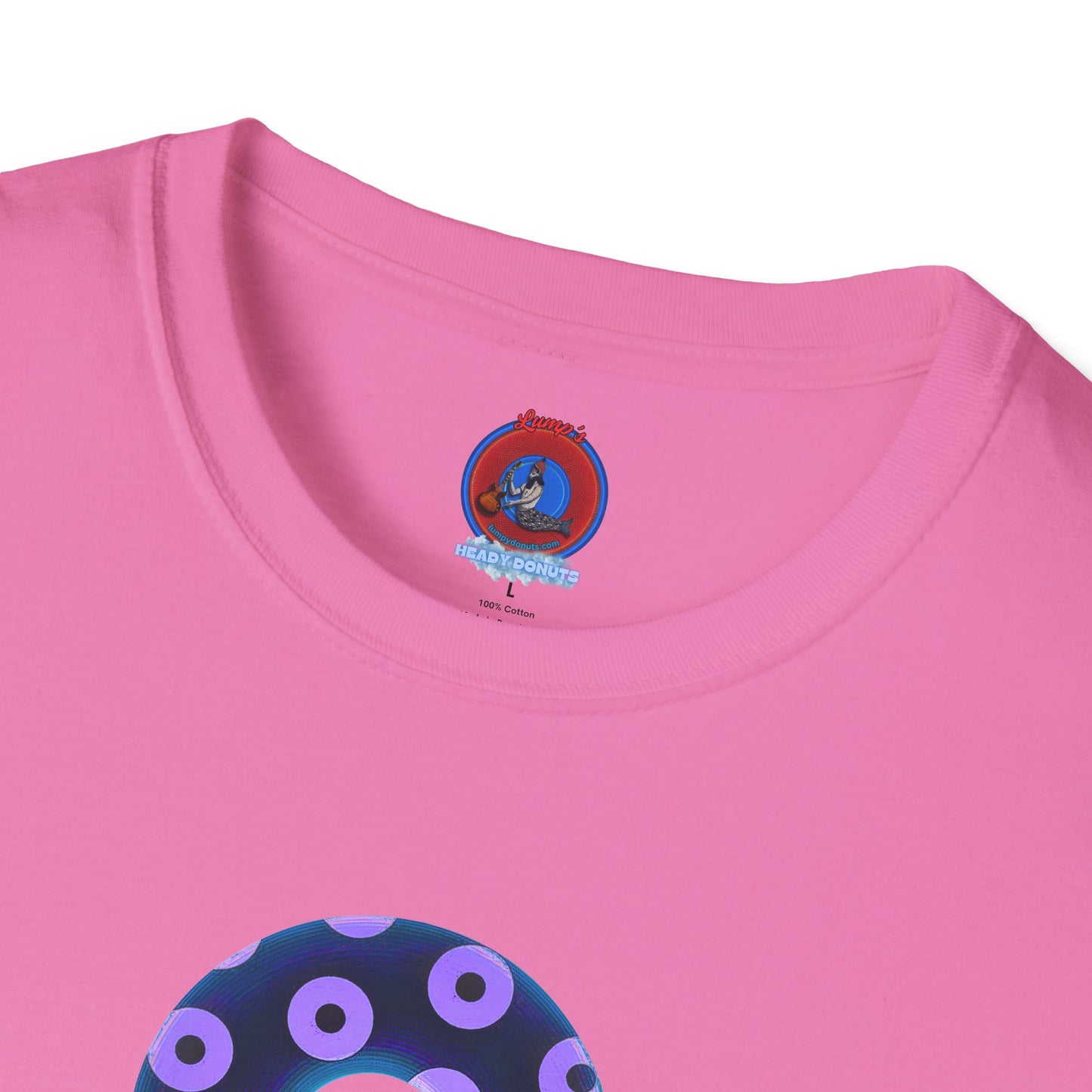 Plain Donuts/Unisex Soft-Style - "Plain Blimpy Paradoxical Donuts" - dark blue/bright purple donuts