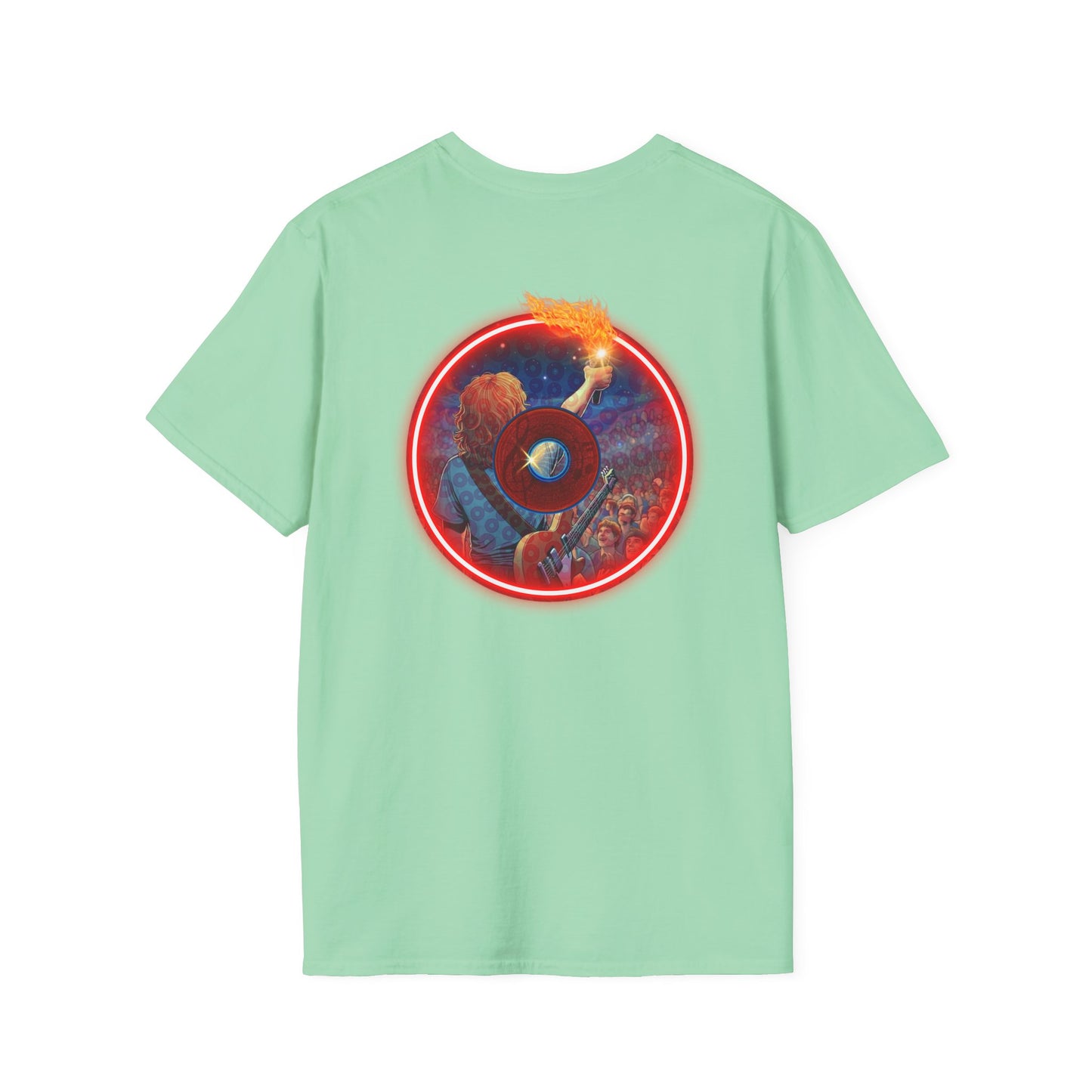 Classic Donut Tee - Unisex Soft-Style - "Torchbearer's Donut " - red donut