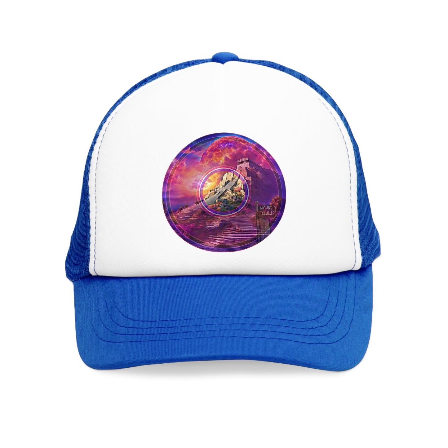Lumpy Trucker Hat - "The Steps of Mt. Icculus" - picture donut