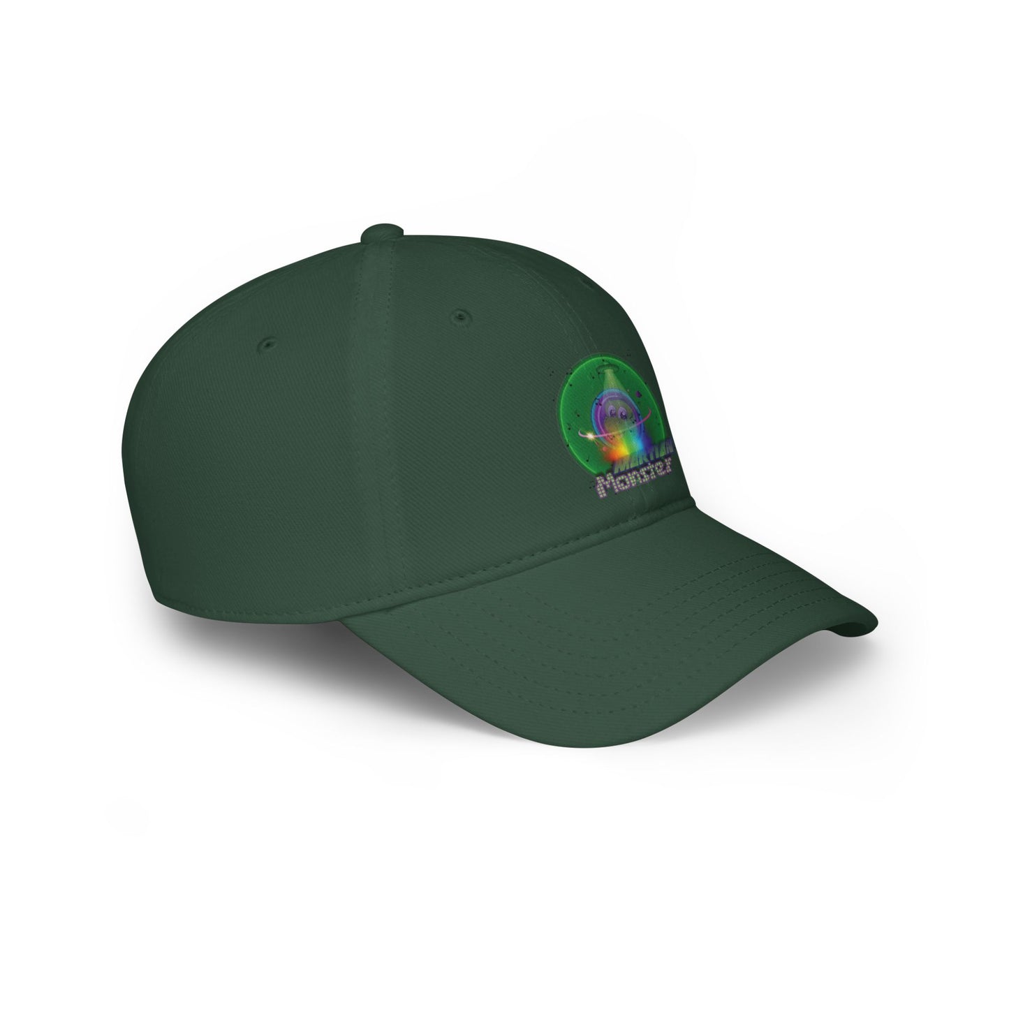 Lumpy Donut Baseball Cap - "My Phavorite Martian" - vivid green donut w/