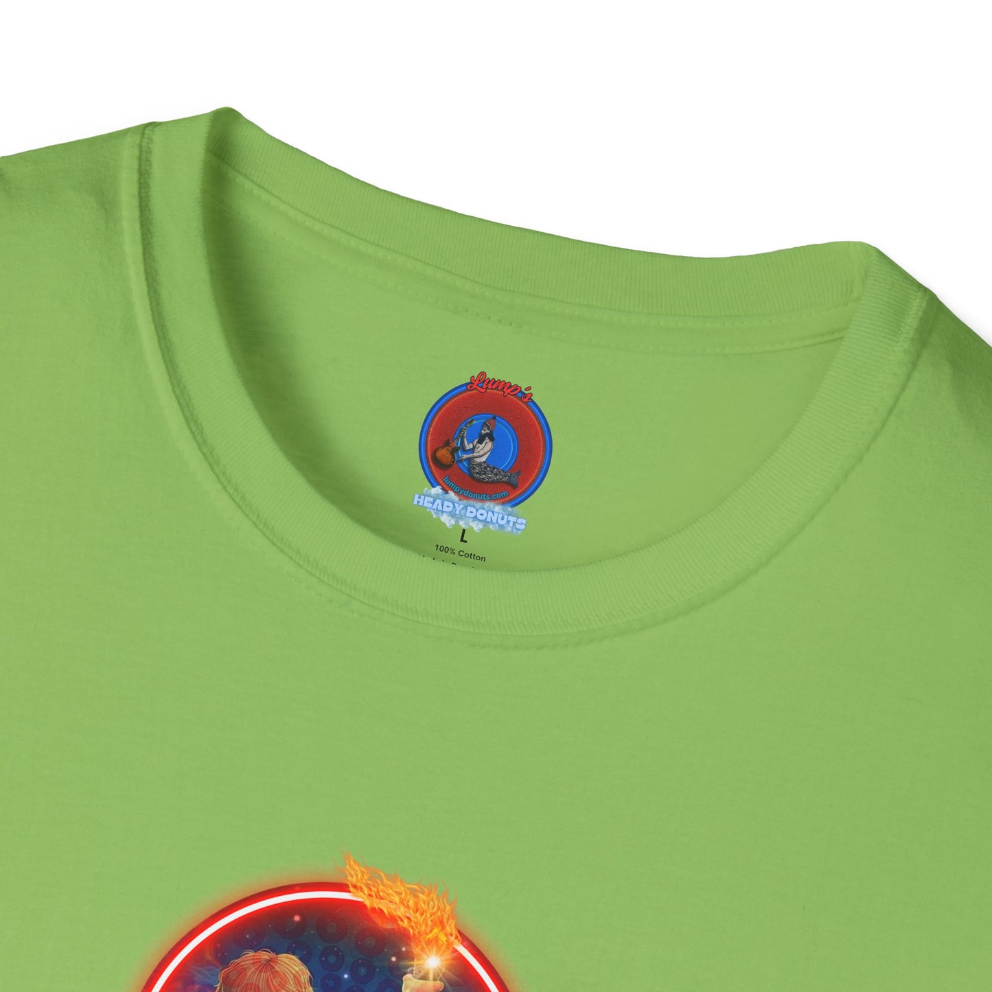 Classic Donut Tee - Unisex Soft-Style - "Torchbearer's Donut " - red donut