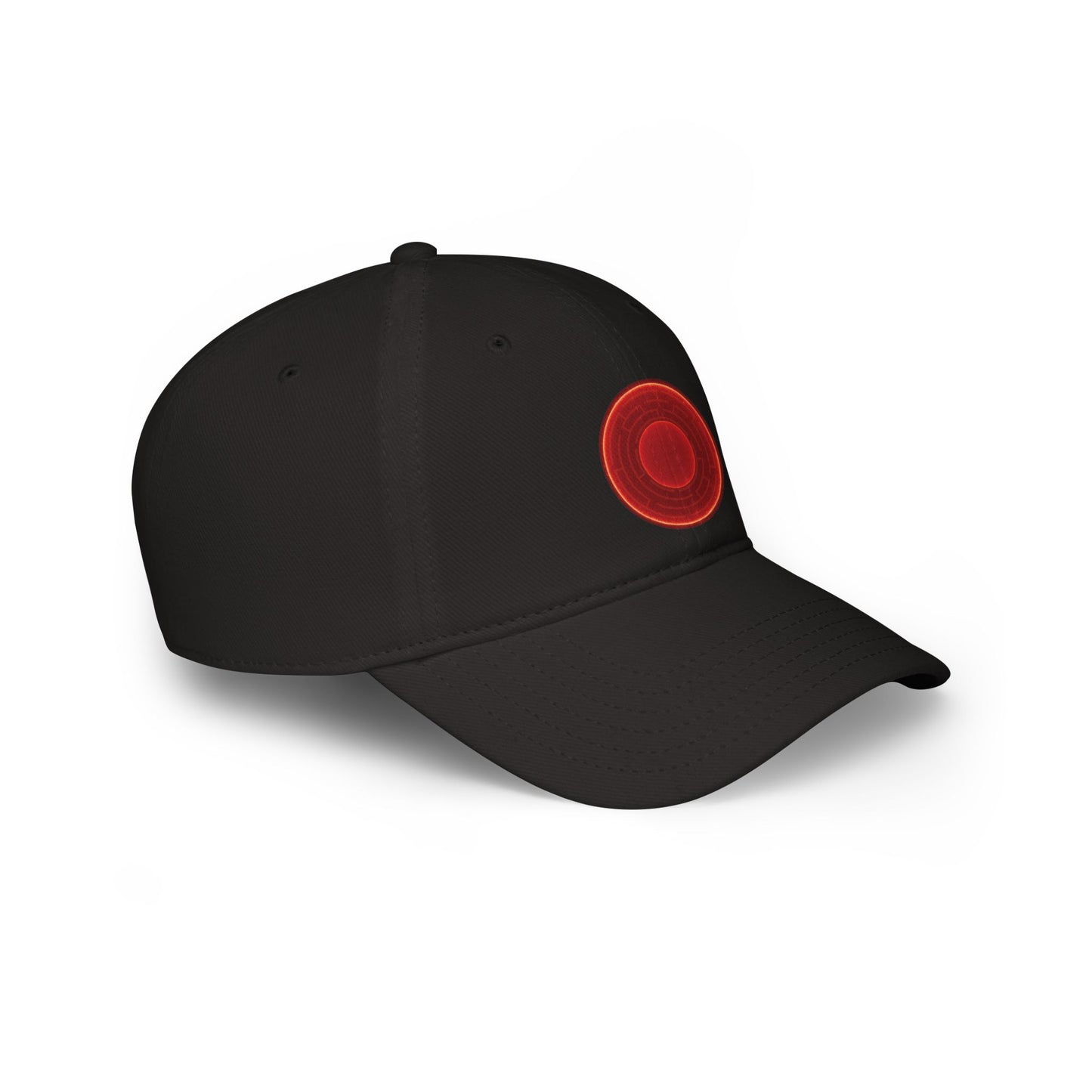 Lumpy Donut Baseball Cap - "The Amazing Donut Cap" - variant 2 - vivid red donut w/