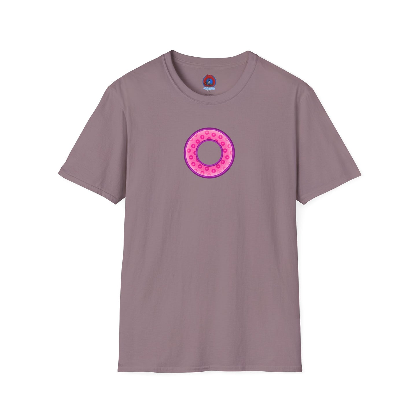 Plain Donuts/Unisex Soft-Style - "Plain Wide Mouthed Paradoxical Donuts" - pink/light purple donuts