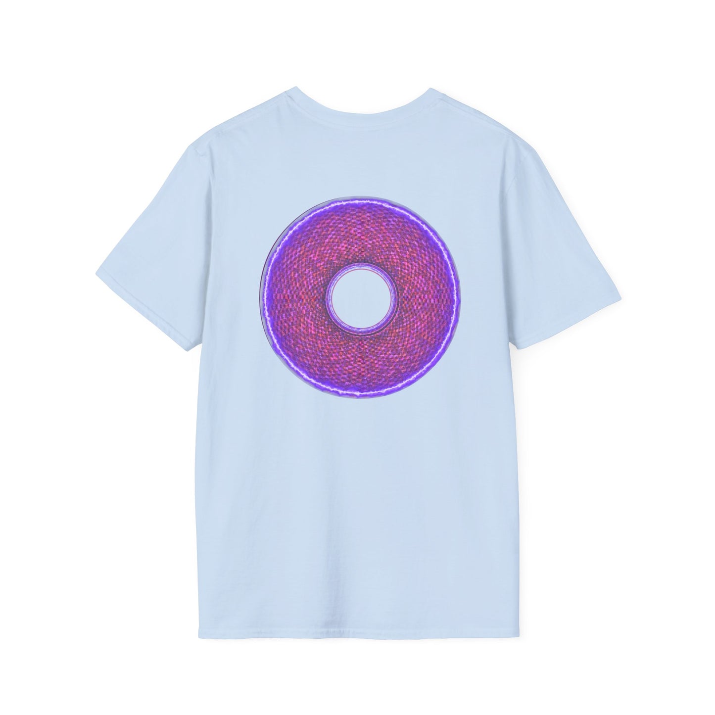 Classic Donut Tee - Unisex Soft-Style - "The Frankenstein Donut - It's Alive! " - series 1.0  - purple-ish donut