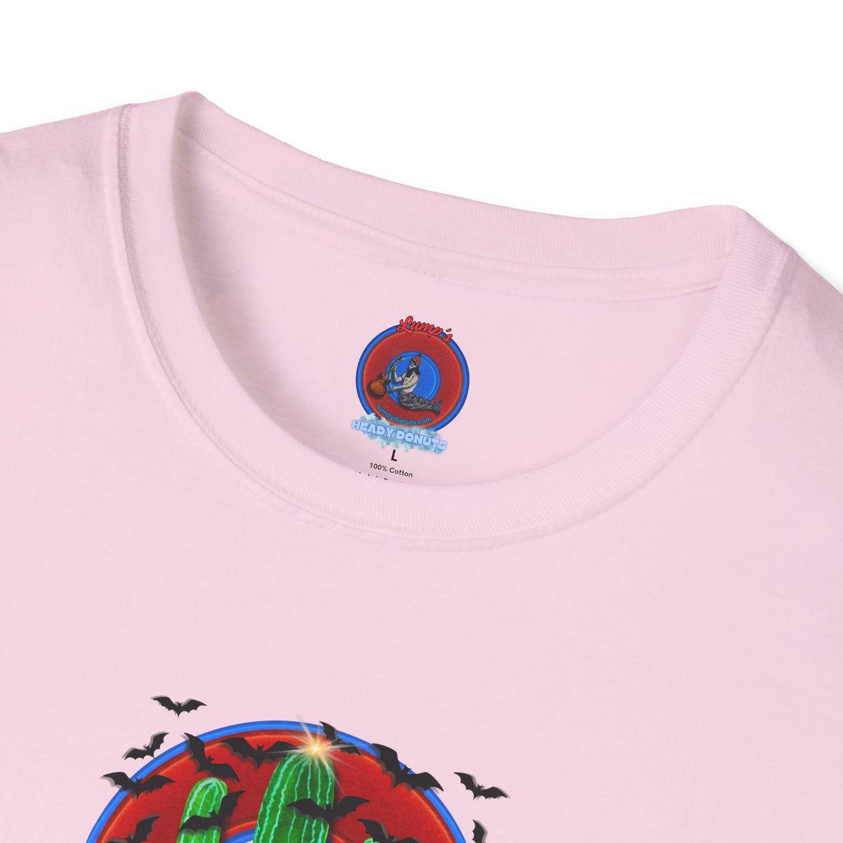 Classic Donut Tee - Unisex Soft-Style - "Raoul Duke's Sinfully Delicious Donut" - vivid red donut