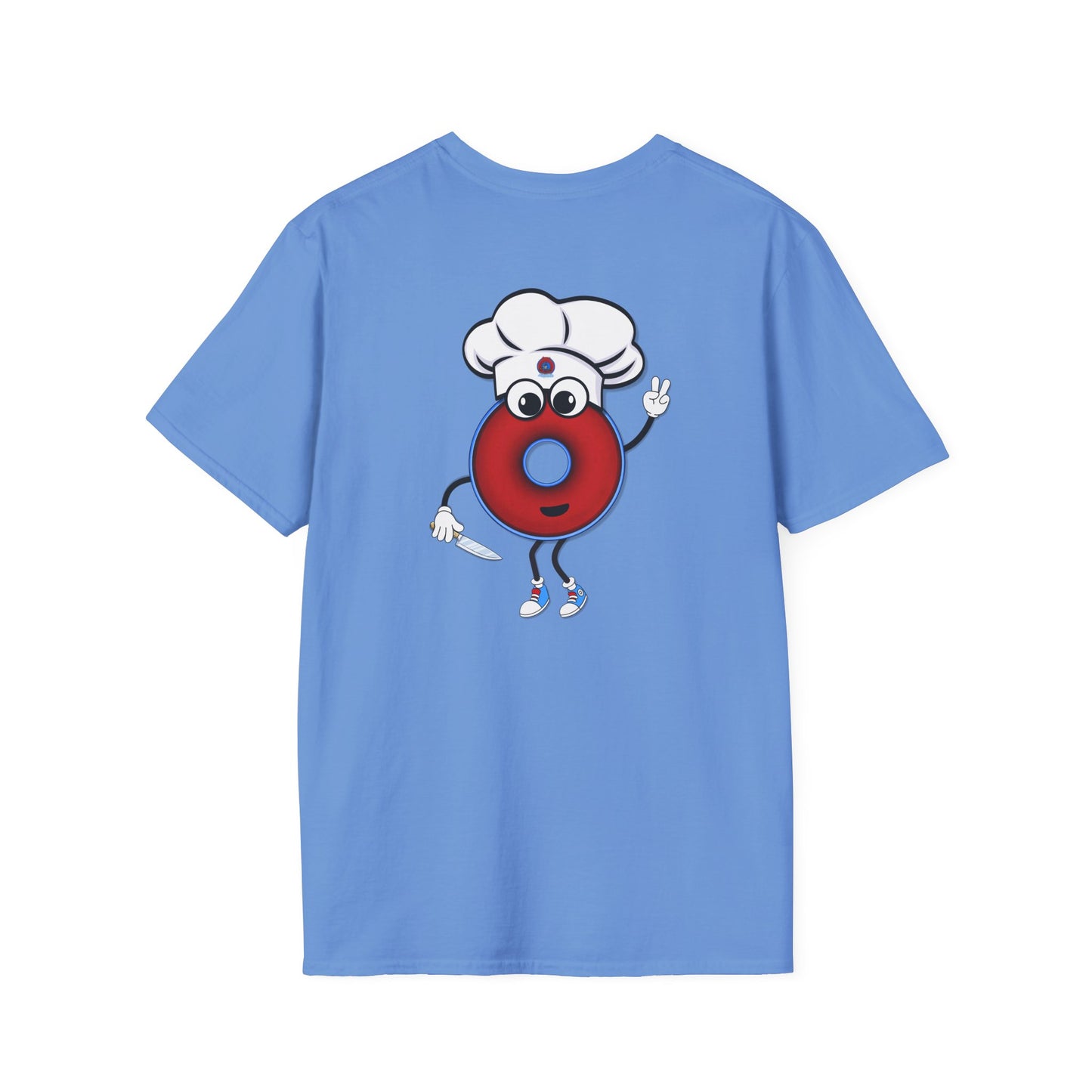 Classic Donut Tee - Unisex Soft-Style - "My Phriend the Donut" - plump vivid red donut