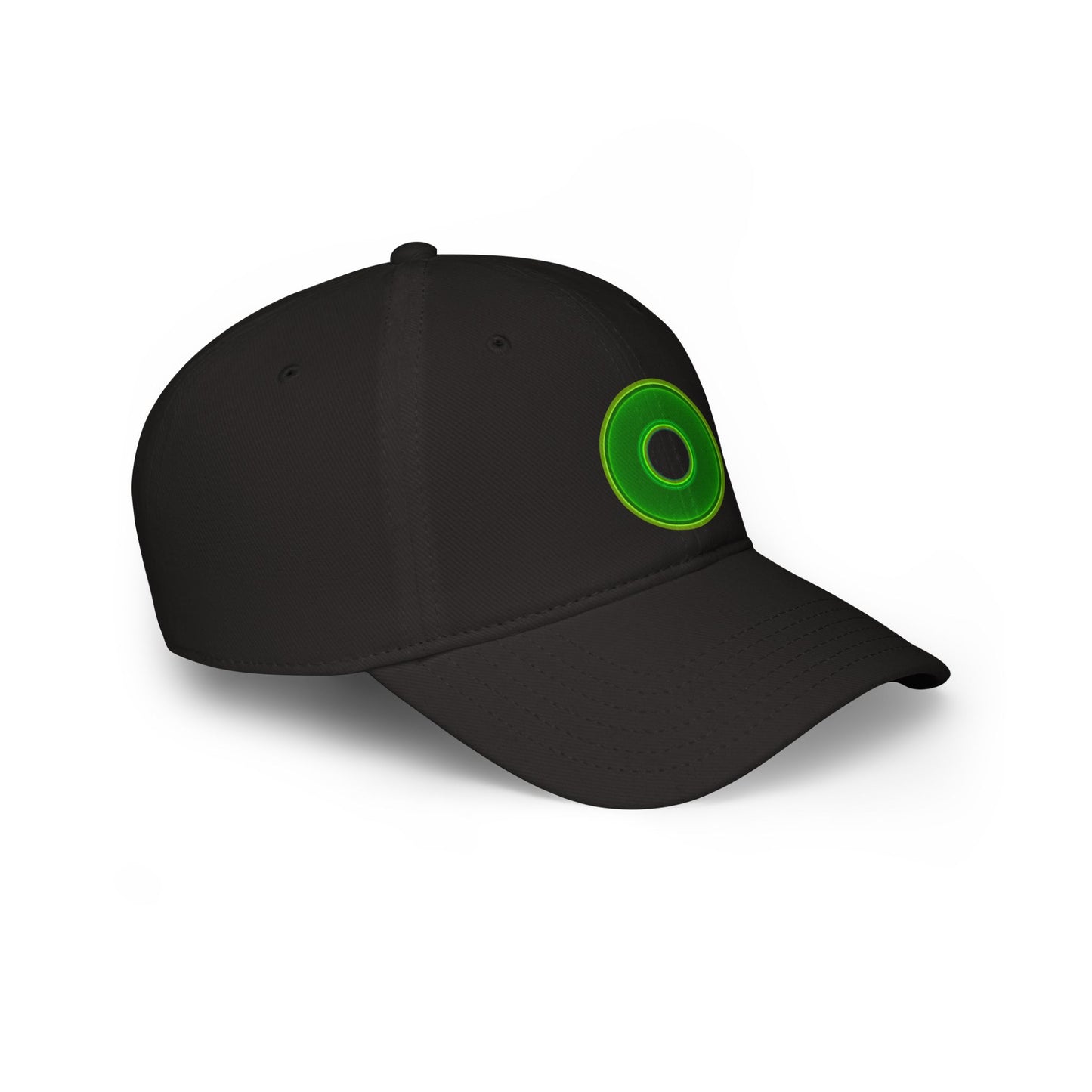 Lumpy Donut Baseball Cap - "Plain [Mary] Jane" - vivid green donut w/