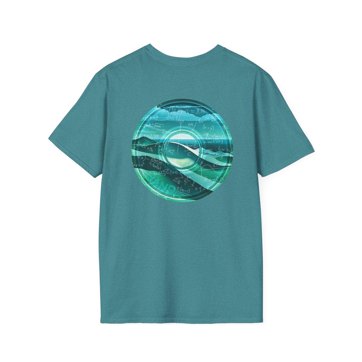 Classic Donut Tee - Unisex Soft-Style - "The Equating Donut " - series 1.0  - teal donut