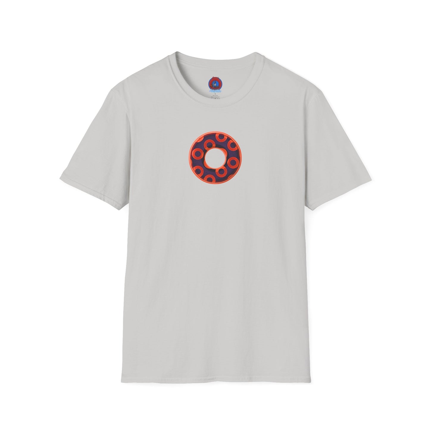 Plain Donuts/Unisex Soft-Style - "Plain Rustic Paradoxical Donuts" - red/midnight blue donuts