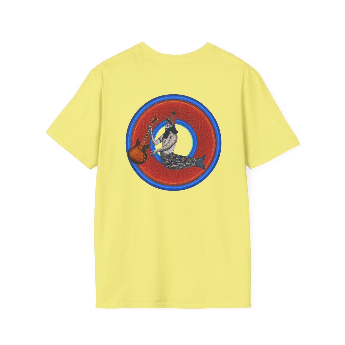 Classic Donut Tee - Unisex Soft-Style - "Doggone Dagon Donut - the Original Fish Head" - series 1.0  - red/blue donut