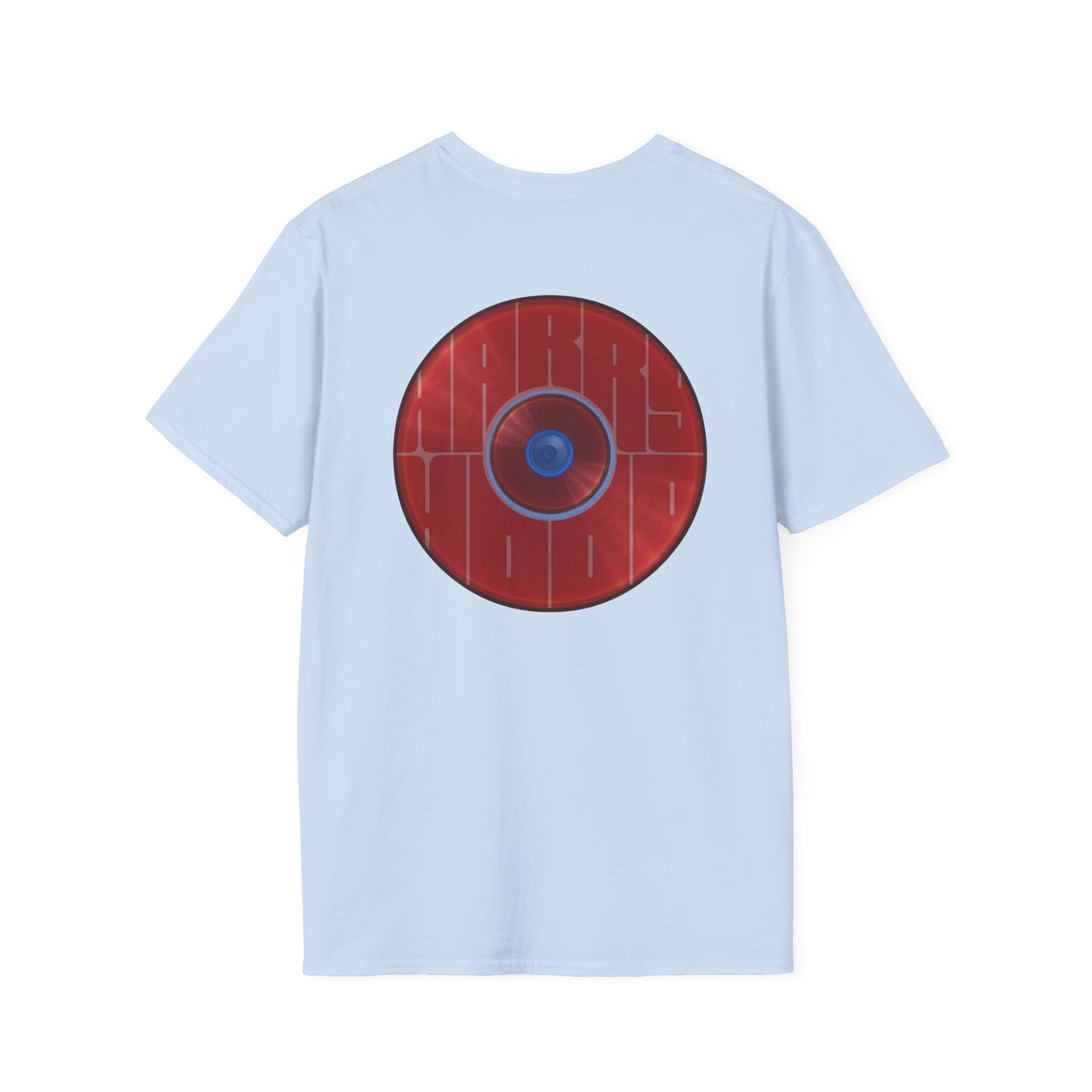 Classic Donut Tee - Unisex Soft-Style - "Harry's Hoodlum Donut" - series 1.0  - variant 2 - lights off/red donut(s)