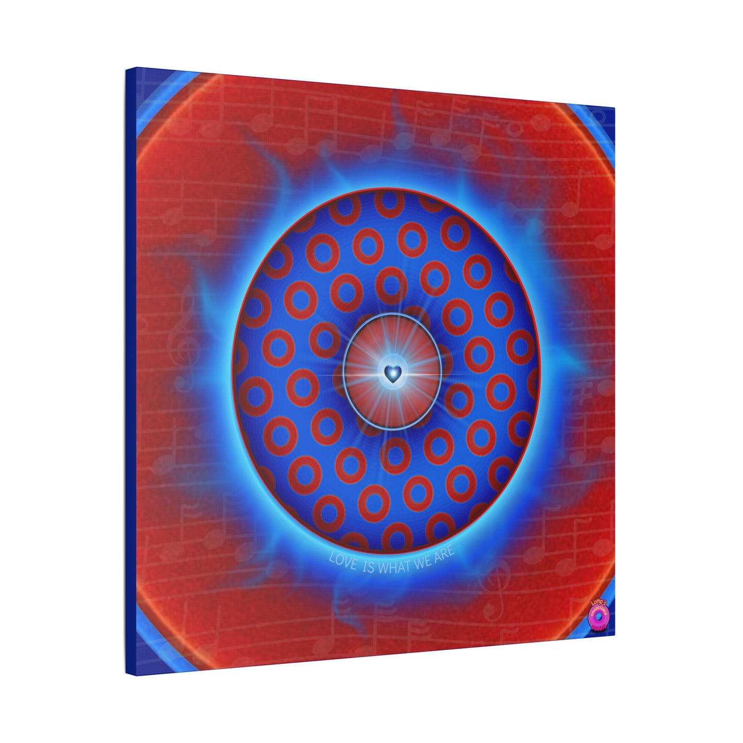 Donuts4charity - Giant Canvas [36" x 36"] - "Donuts of Love" - caviar paradox donut