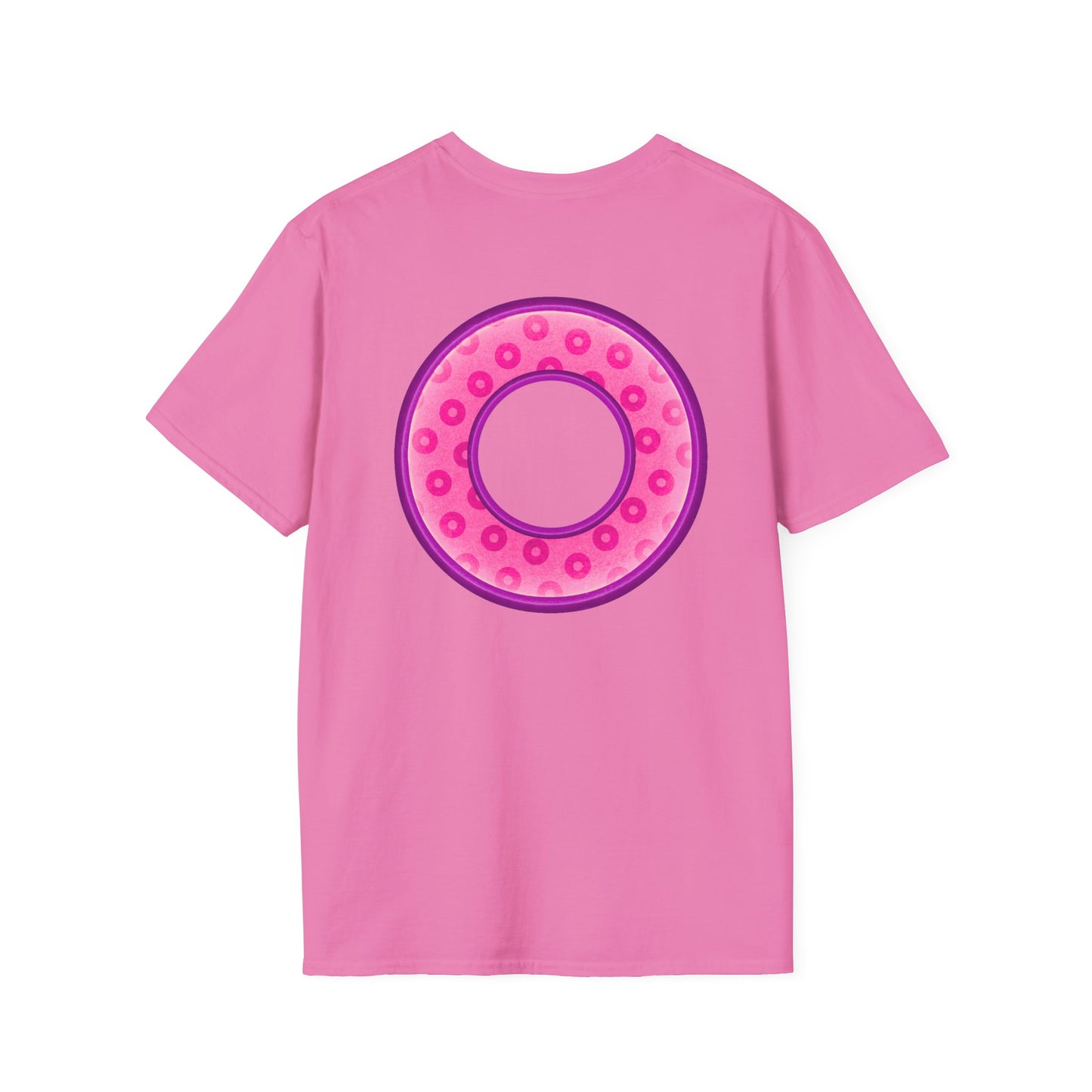 Plain Donuts/Unisex Soft-Style - "Plain Wide Mouthed Paradoxical Donuts" - pink/light purple donuts